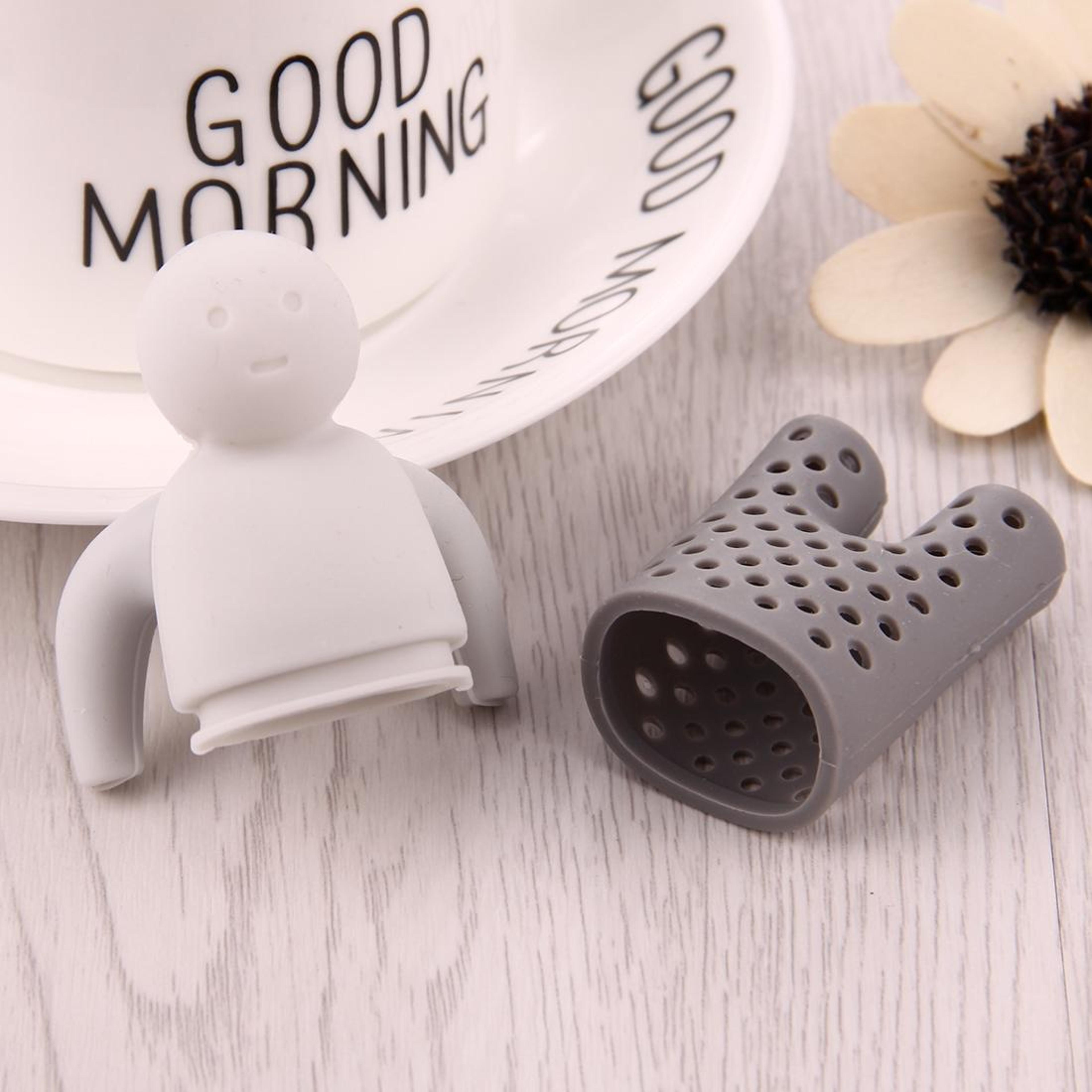Cute Mr Tea Silicone Tea Infuser For Loose Leaf Tea And Easy Brewing 8