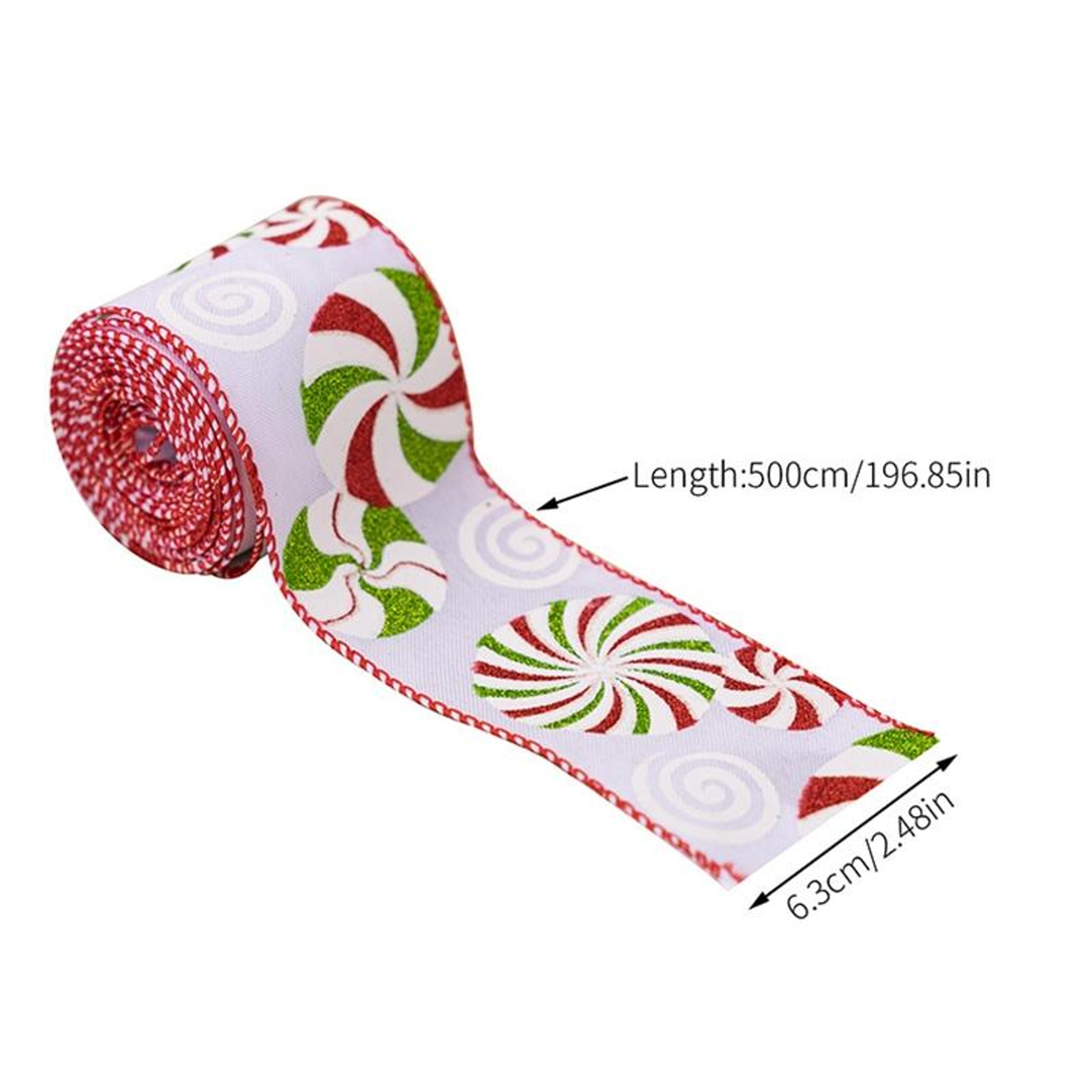 Colorful Christmas Ribbon For Gift Wrapping DIY Bows And Christmas Tree Decorations 2