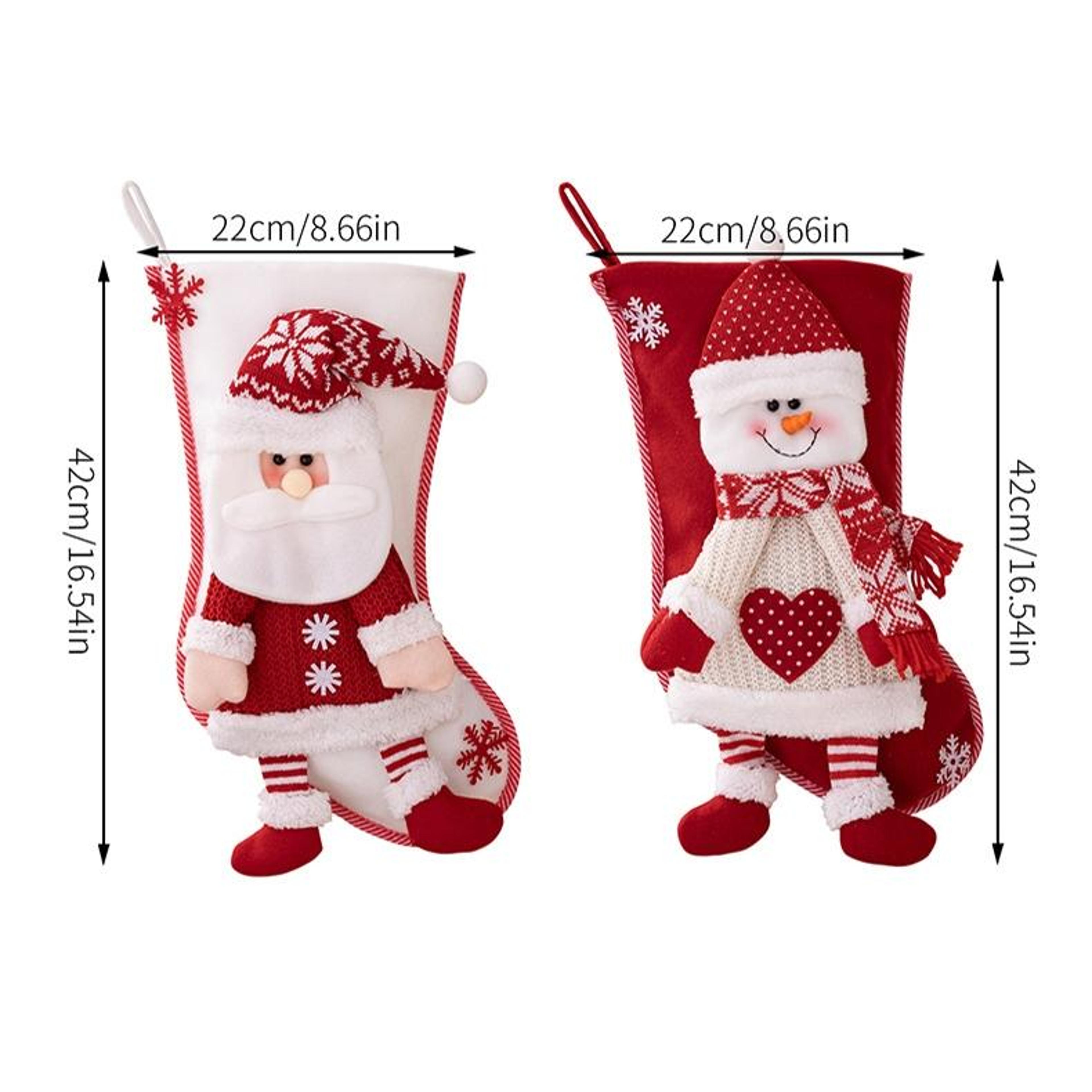 Cartoon Christmas Stocking Gift Bag For Holiday Gifts And Festive Decor 3