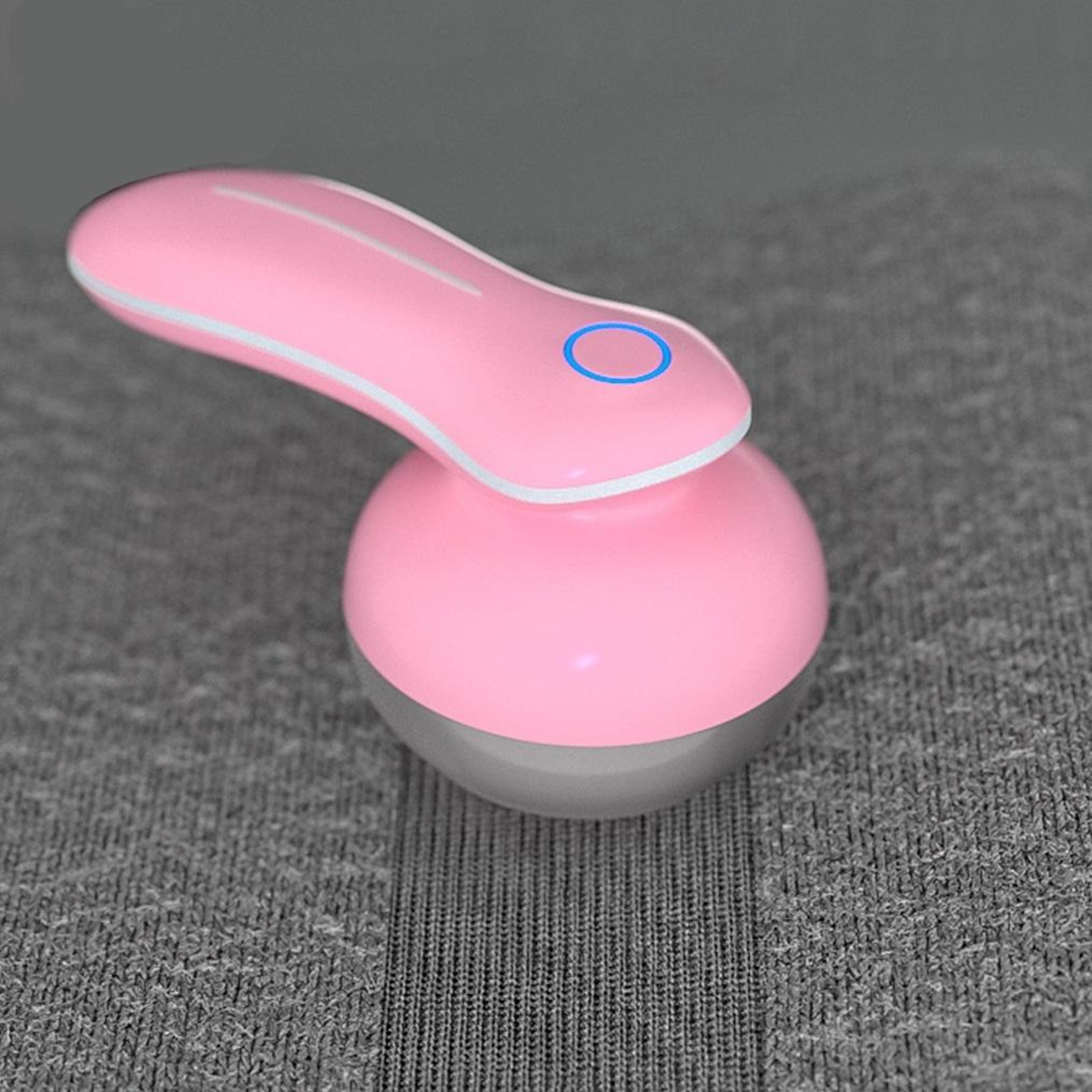 Rechargeable Fabric Shaver And Lint Remover For Clothes With 3 Blade Head Pink 7