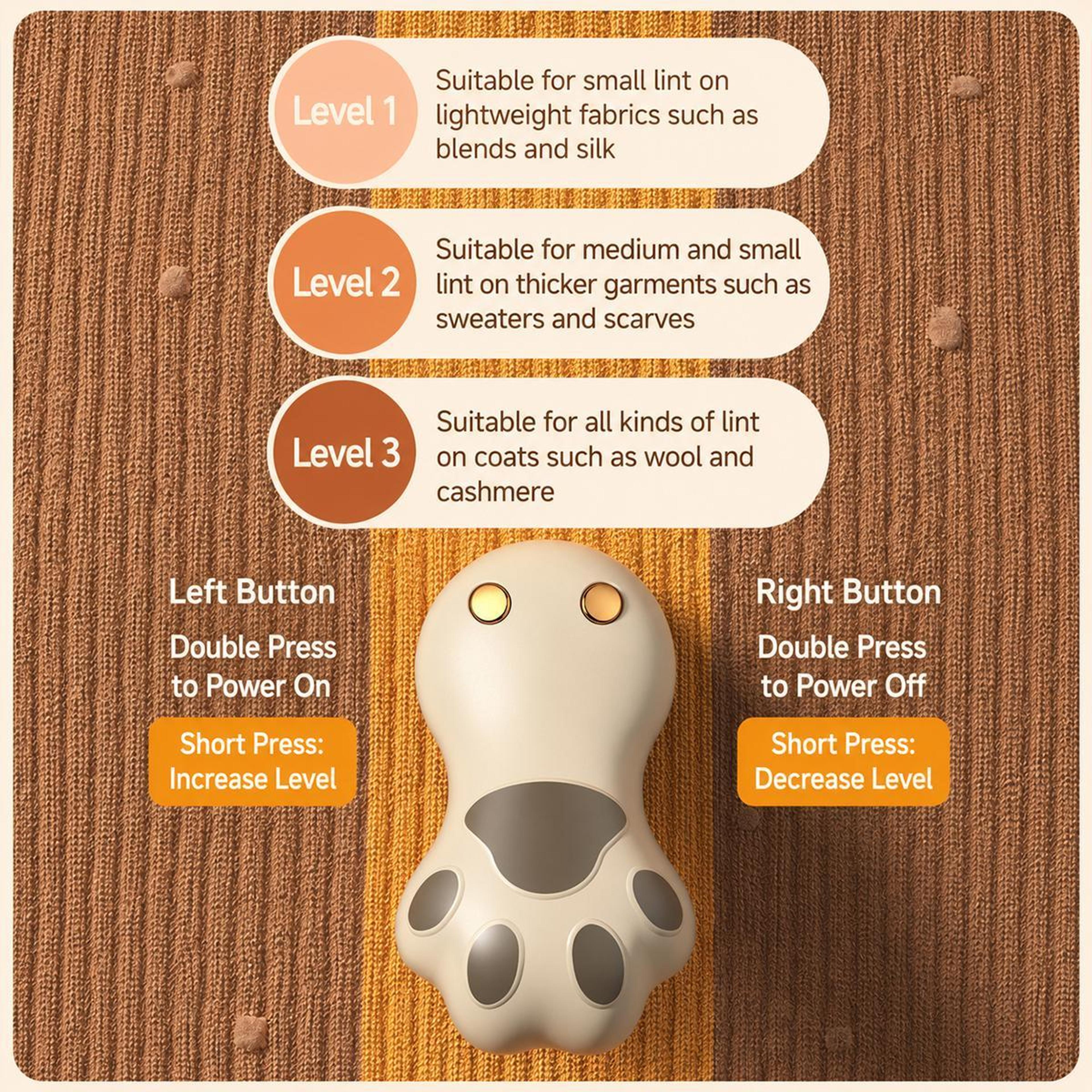 Cat Claw Electric Lint Remover And Fabric Shaver For Clothes And Furniture 15