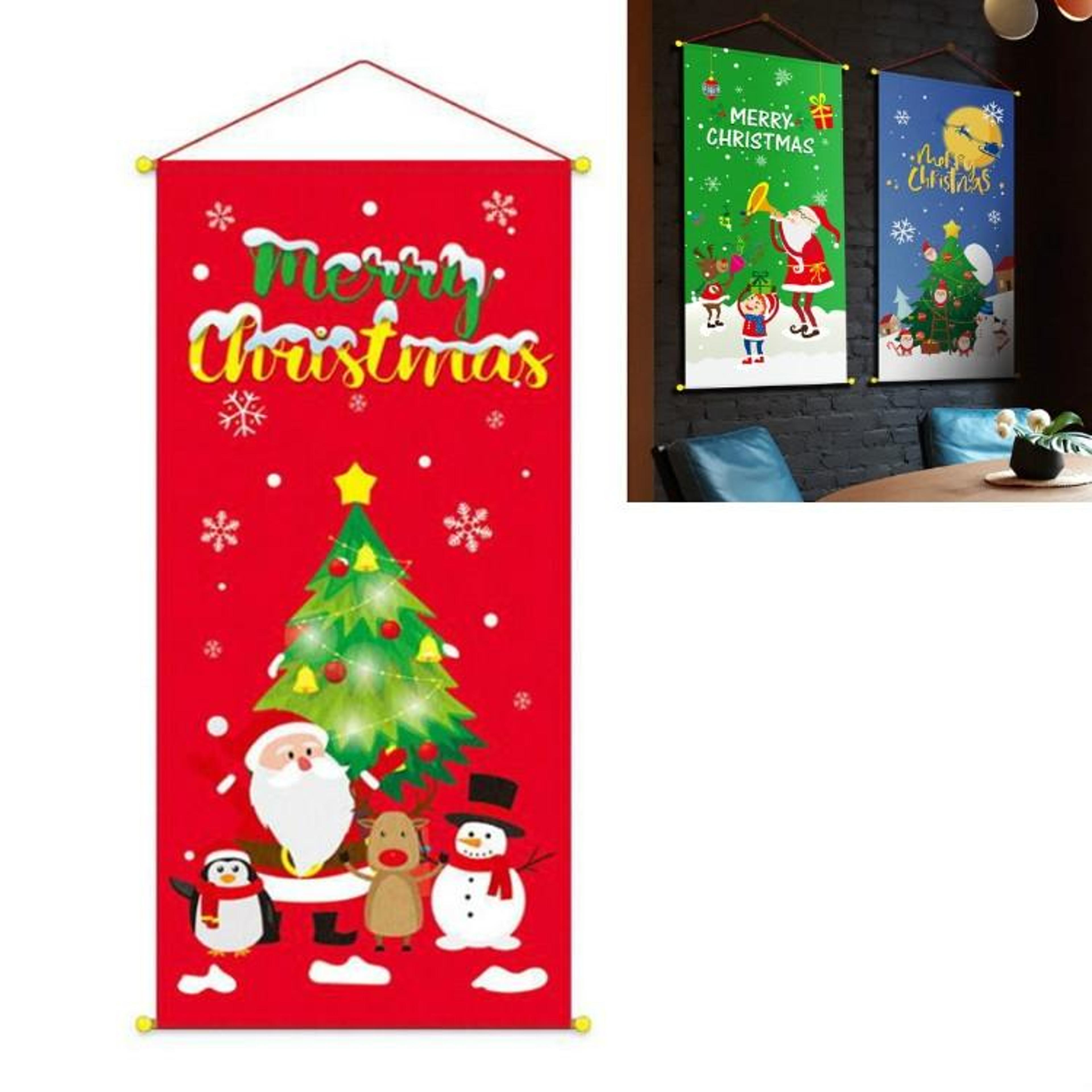 Festive Cloth Christmas Poster For Holiday Party And Commercial Christmas Decorations 10