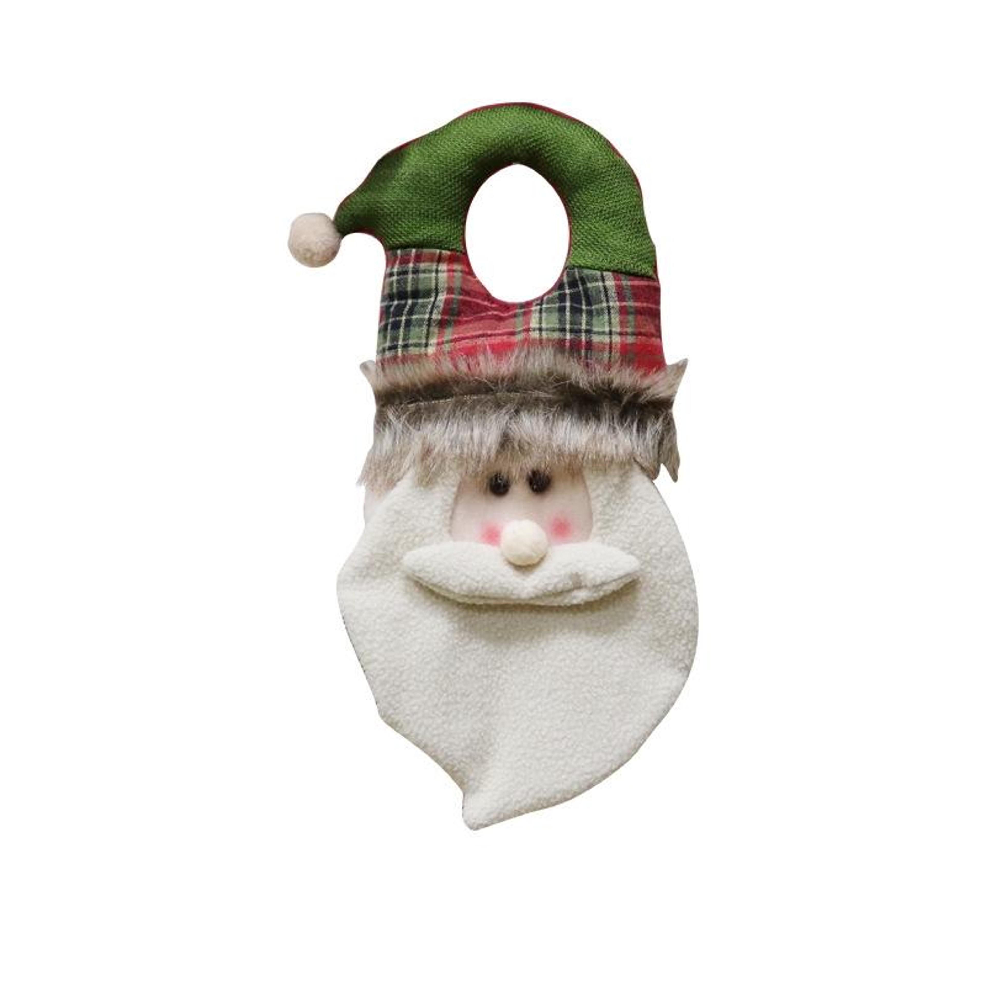 Handmade Christmas Door Hanger Santa Snowman Reindeer Holiday Door Decor 1