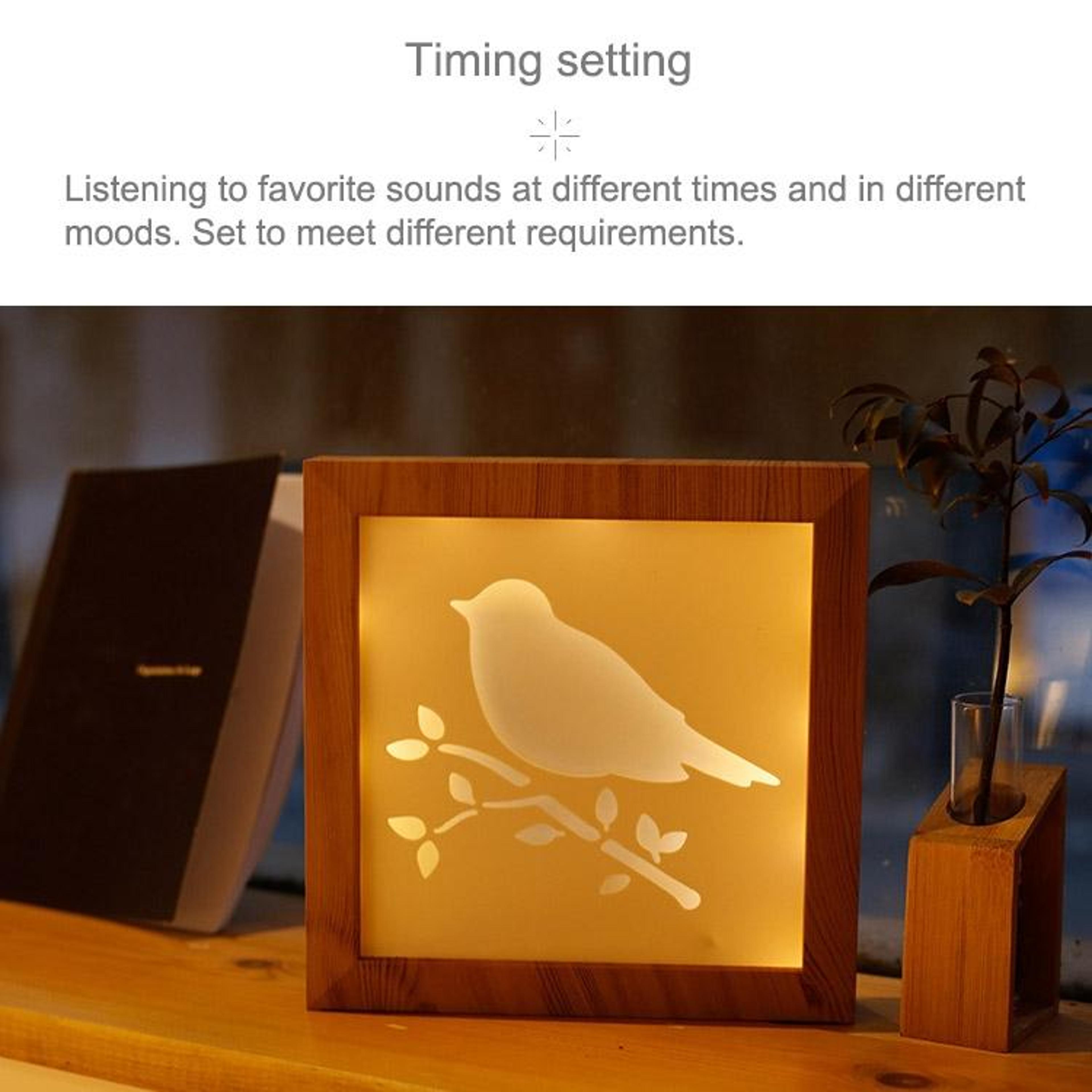 Warm White LED Photo Frame Night Light With Dimmable Ambient Glow 3