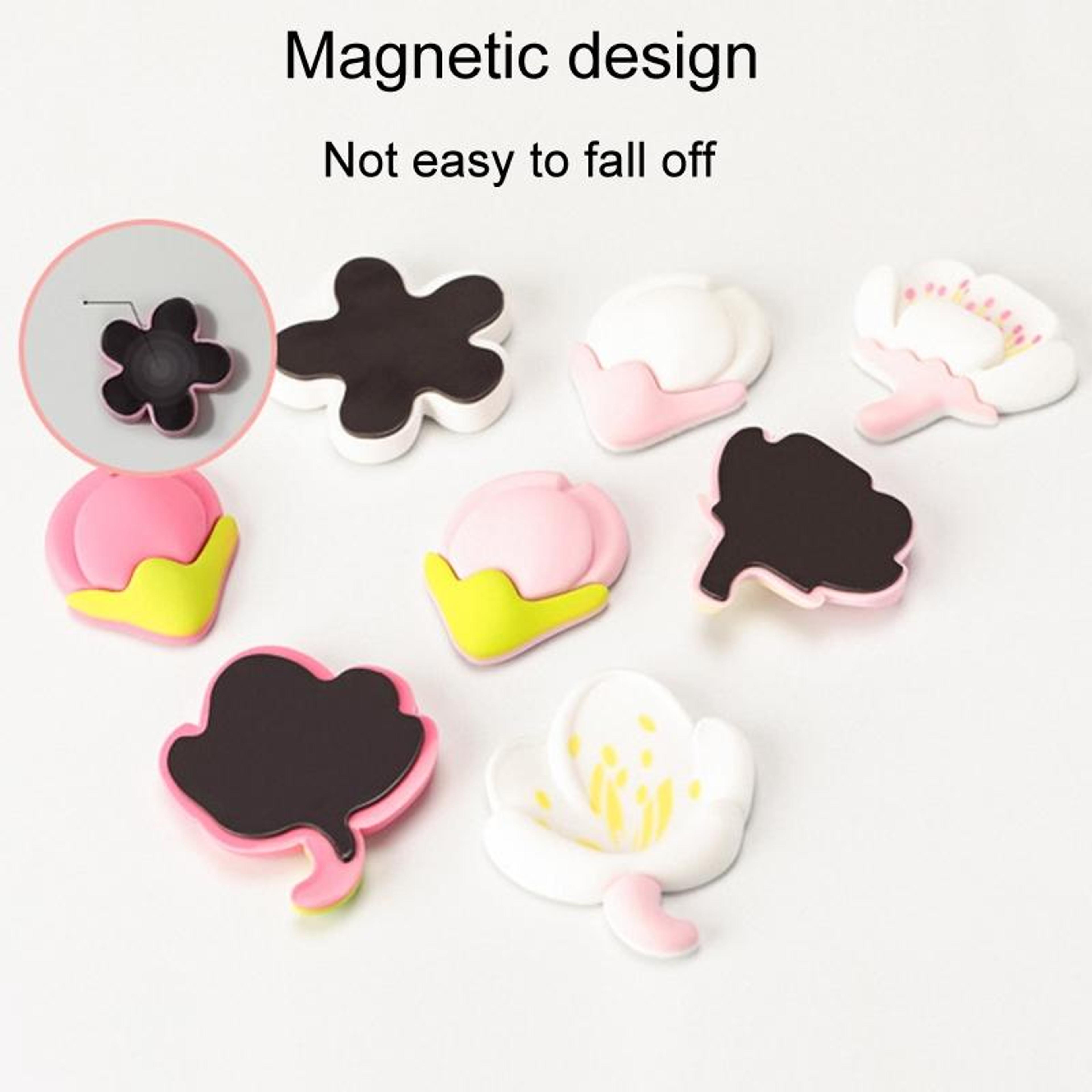 4 PCS Tulip Fridge Magnets Set Decorative Flower Refrigerator Magnets For Kitchen Decor 4