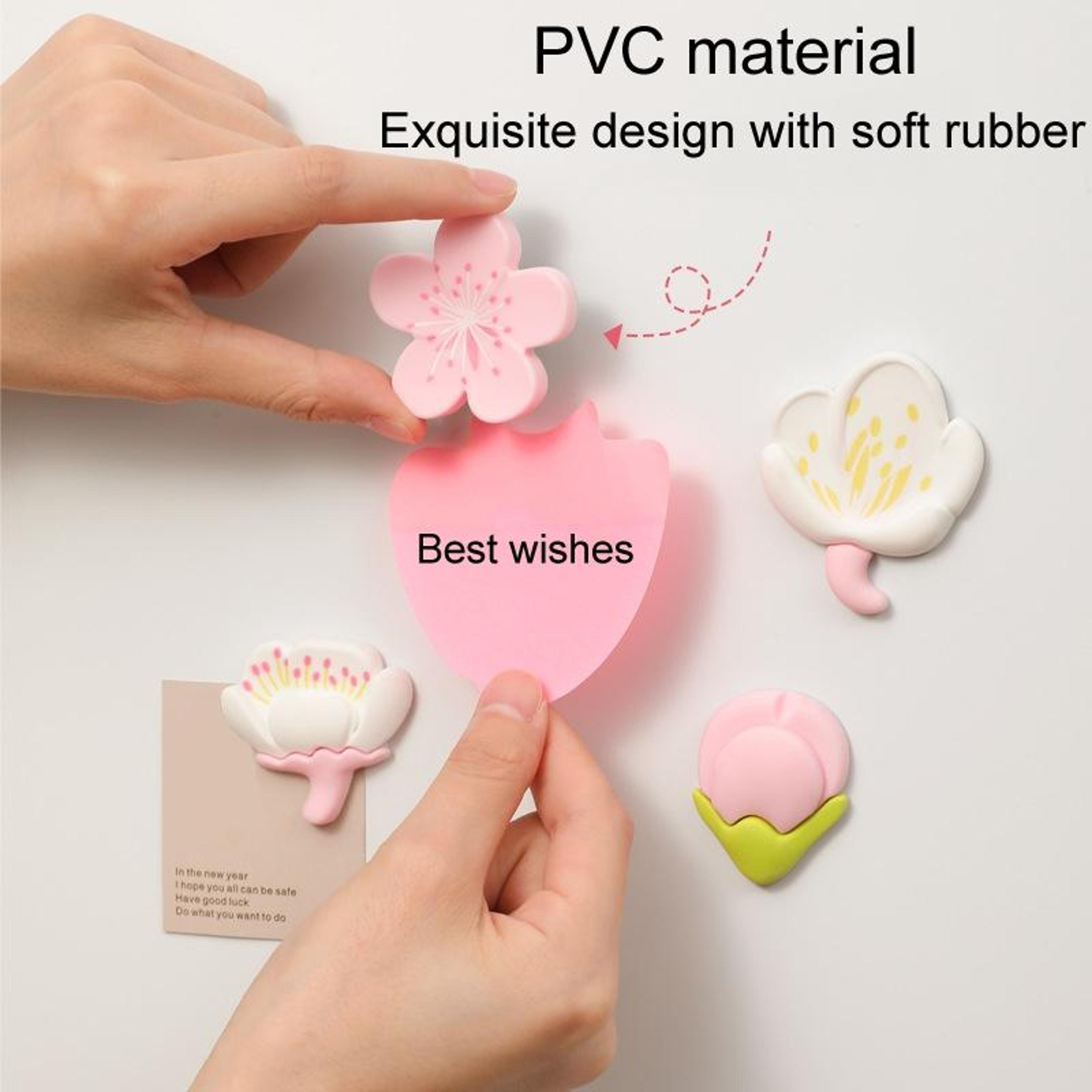 4 PCS Tulip Fridge Magnets Set Decorative Flower Refrigerator Magnets For Kitchen Decor 5