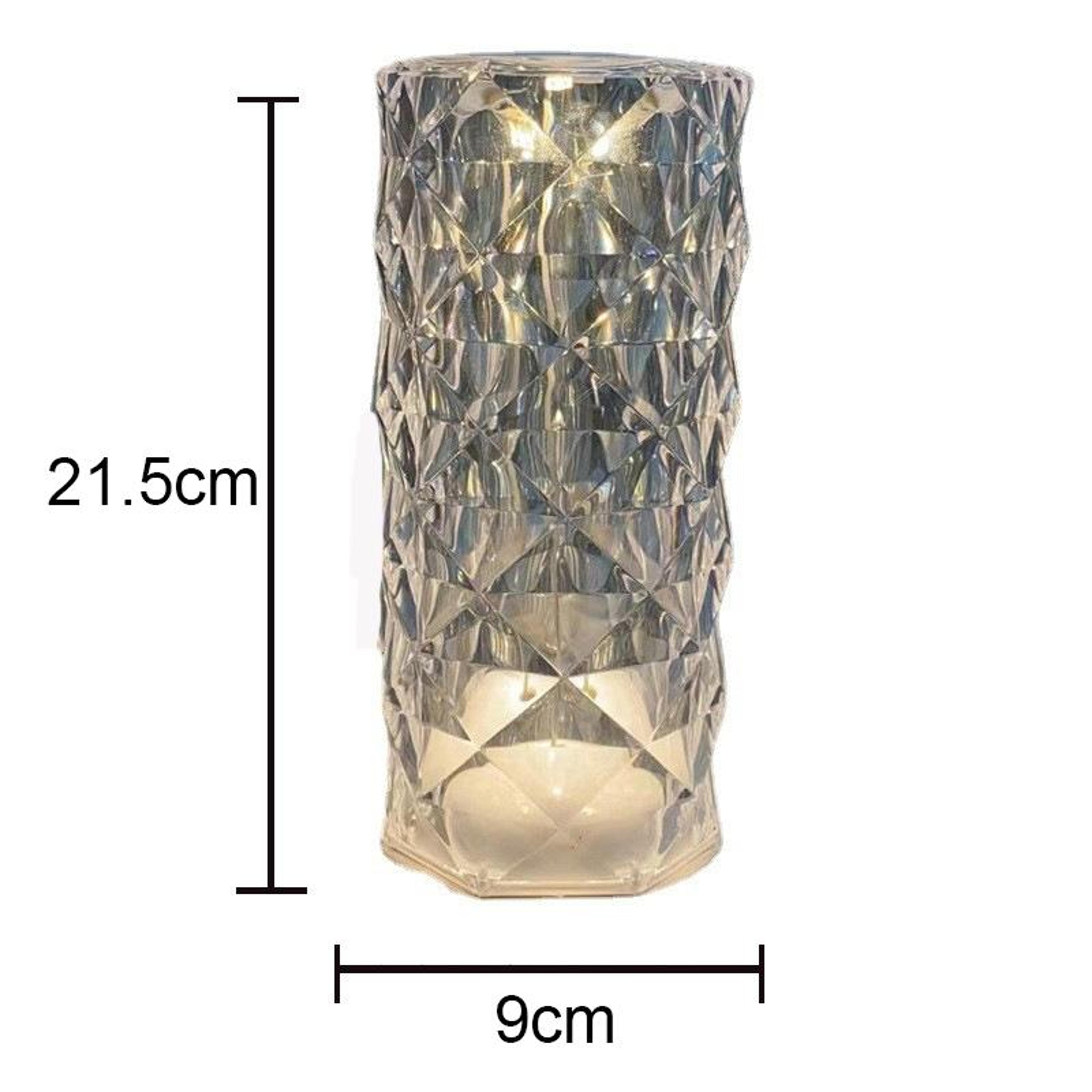 Crystal Rose Lamp RGB Touch LED Night Light With Remote Control 1