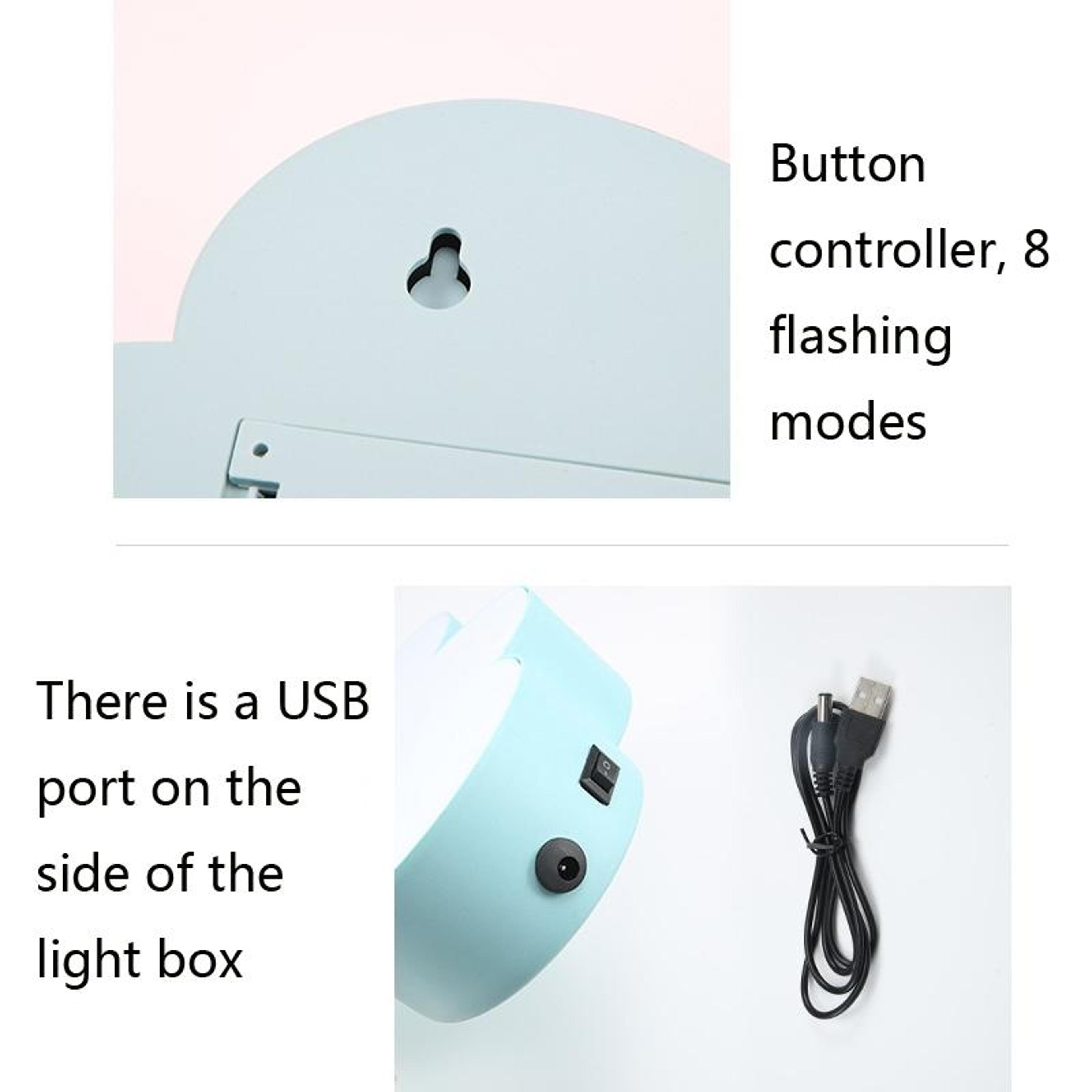 Cloud LED Message Board Erasable Writing Night Light With 8 Lighting Modes 3