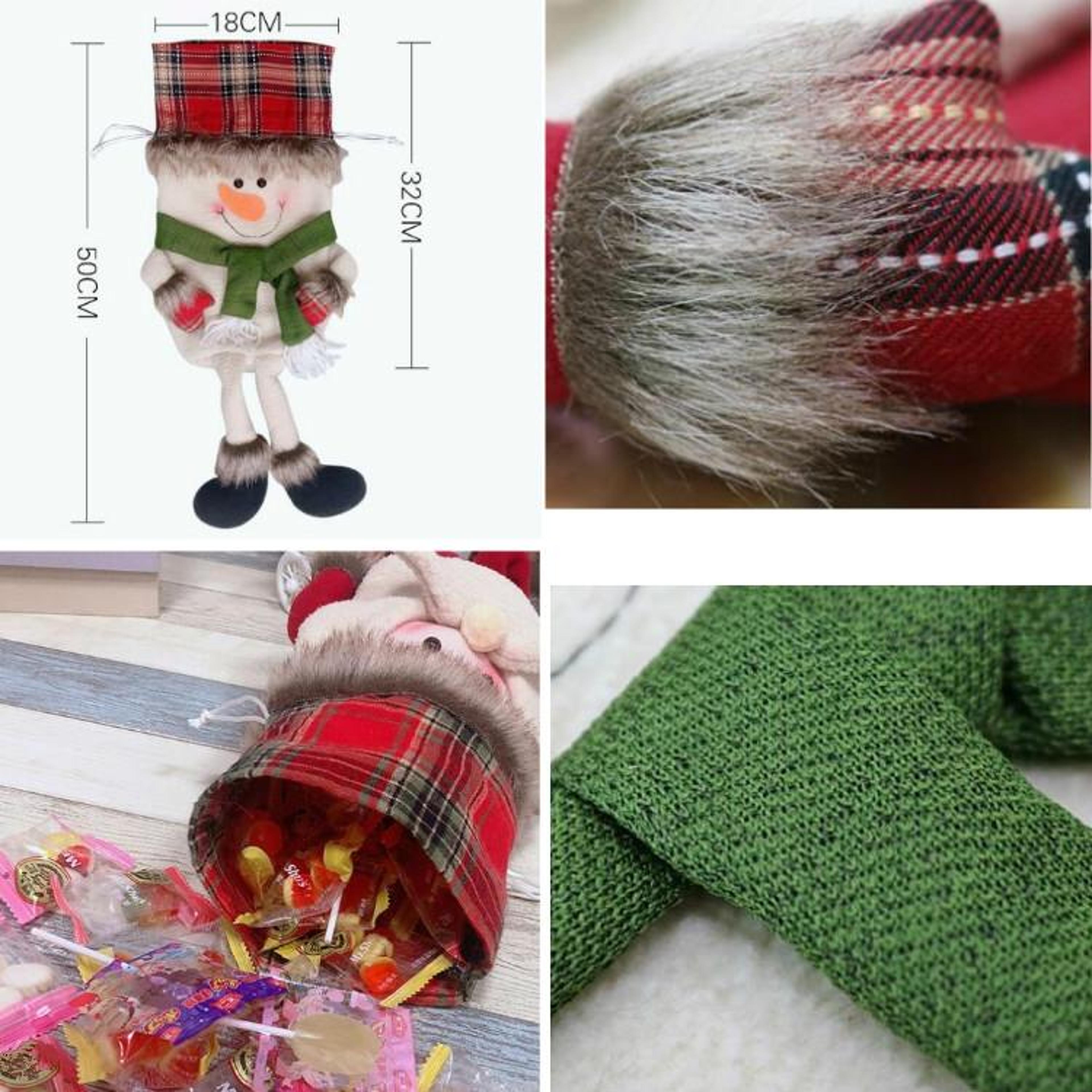 Festive Christmas Drawstring Gift Bag For Candy Treats  Holiday Gift Wrapping 2
