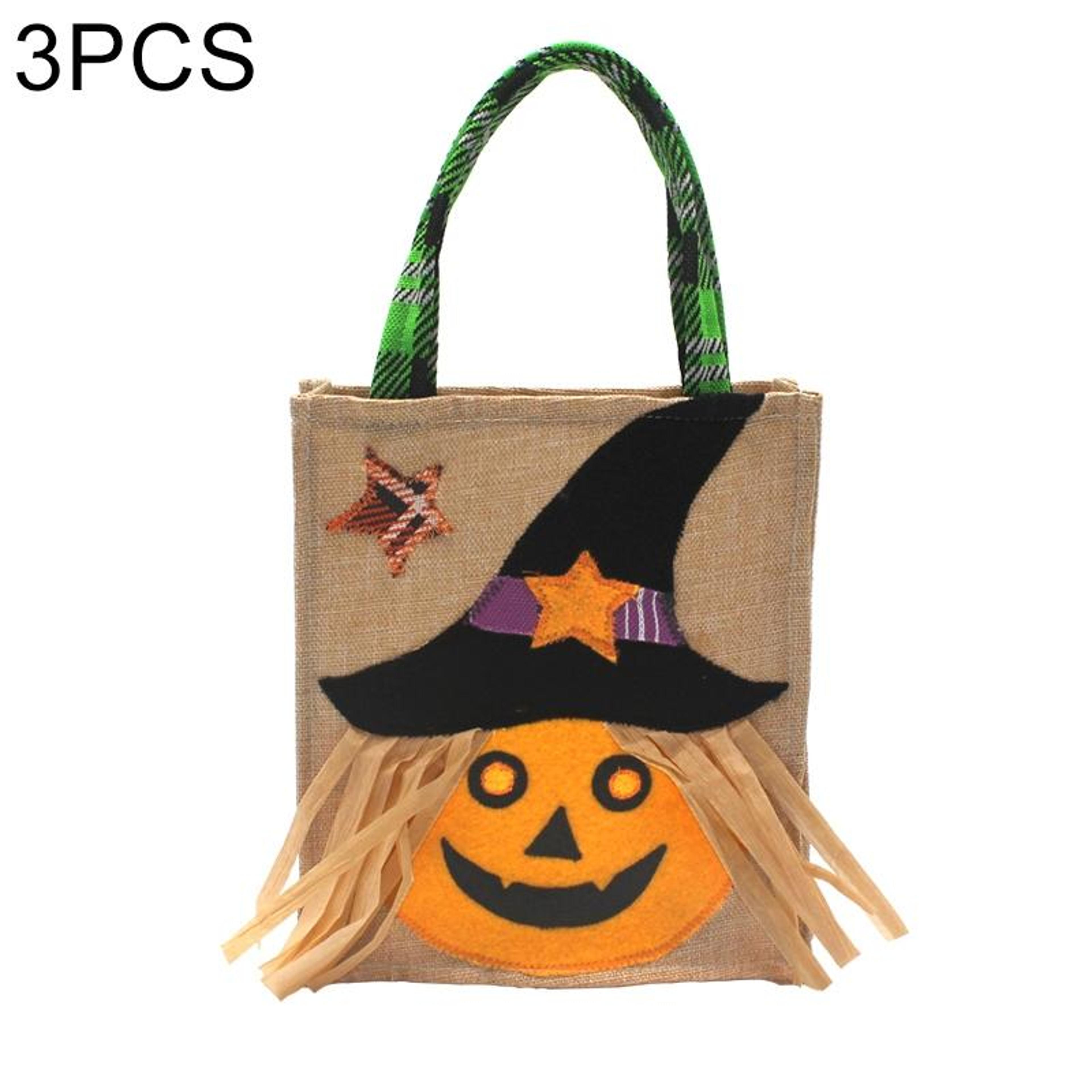 Spooky Witch Halloween Gift Bag Reusable Halloween Treat Bag For Candy Gifts  Party Decor 6