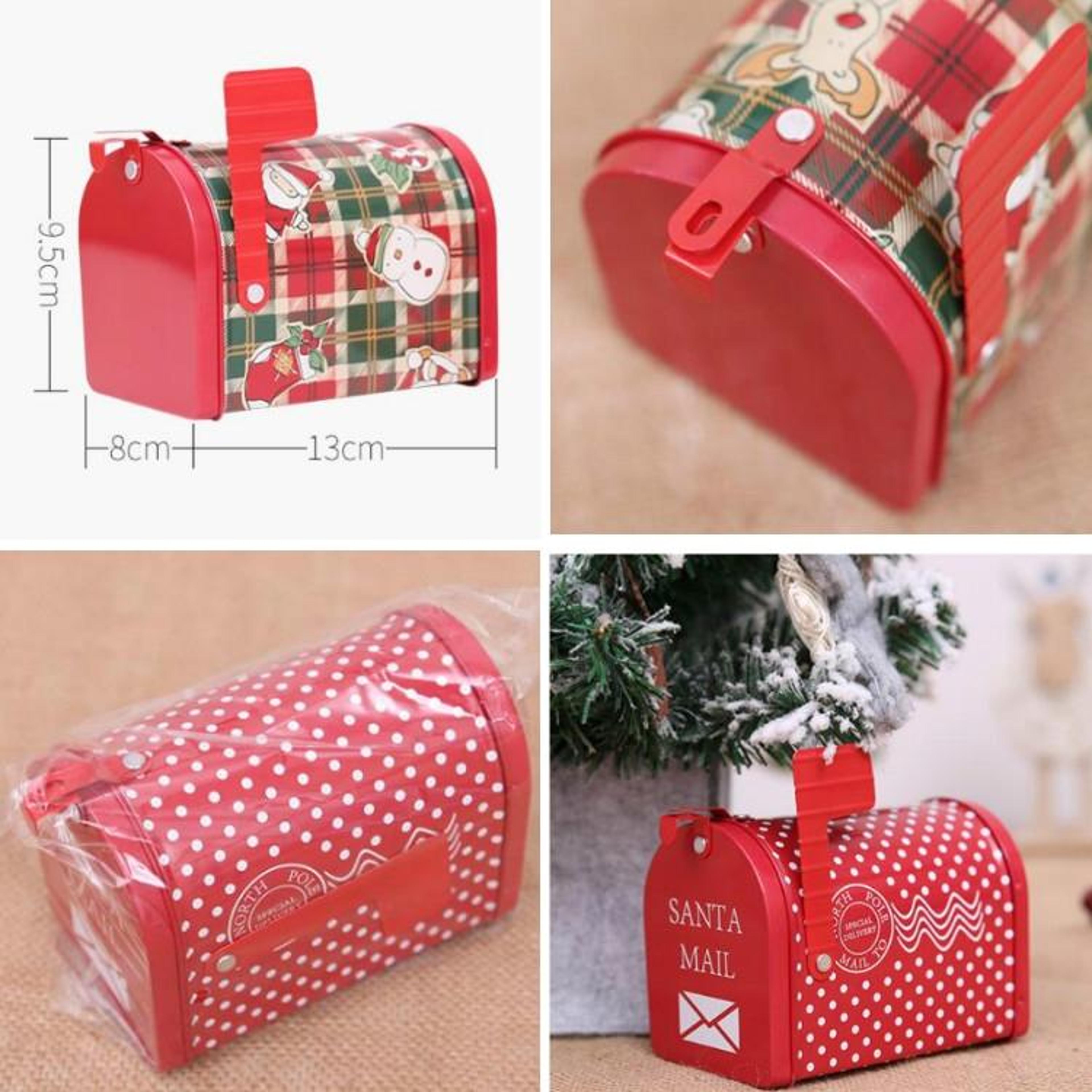 Christmas Mailbox Tin Candy Gift Box For Festive Decor And Holiday Treats 5
