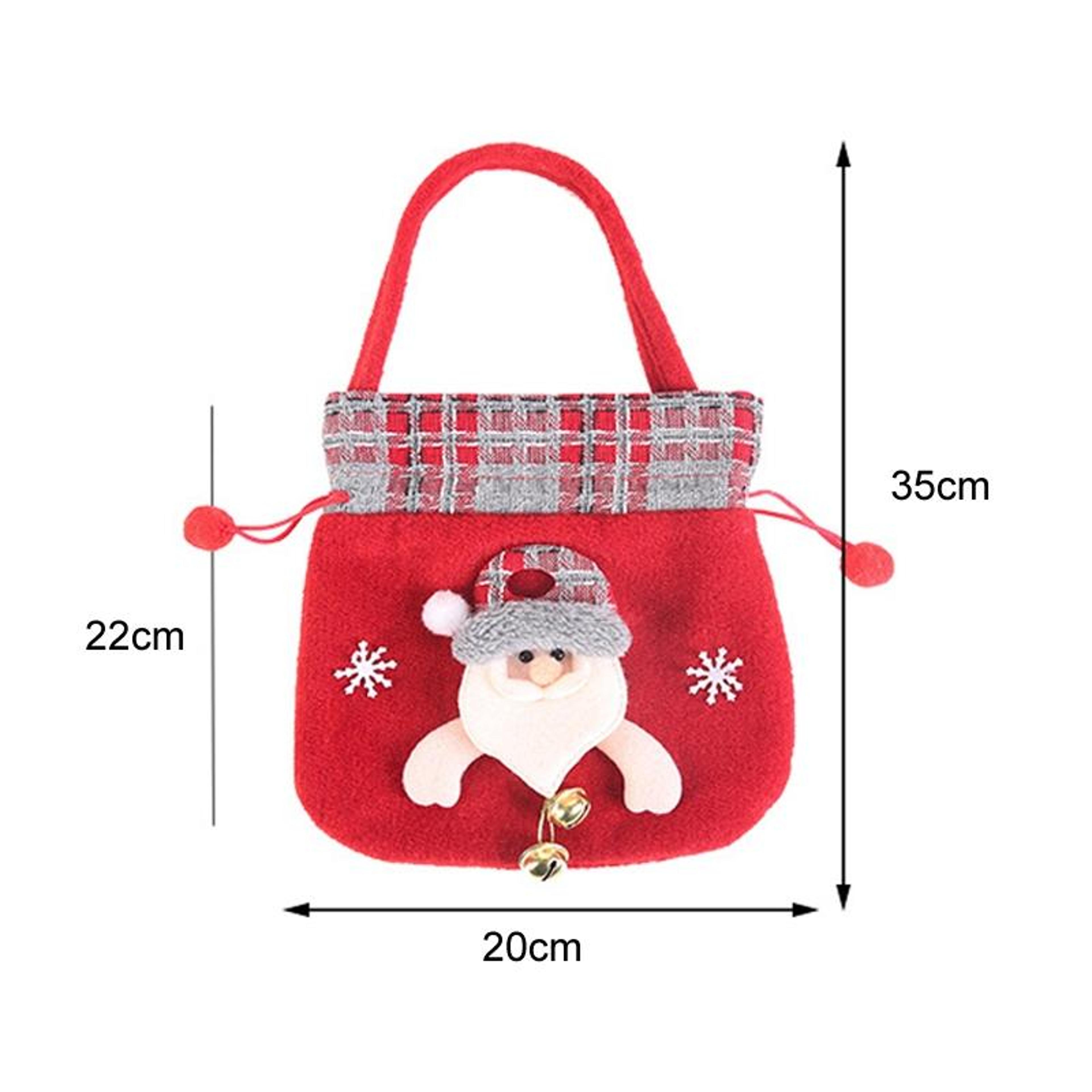 Plush Christmas Gift Bag For Candy Apples And Festive Holiday Decor 2