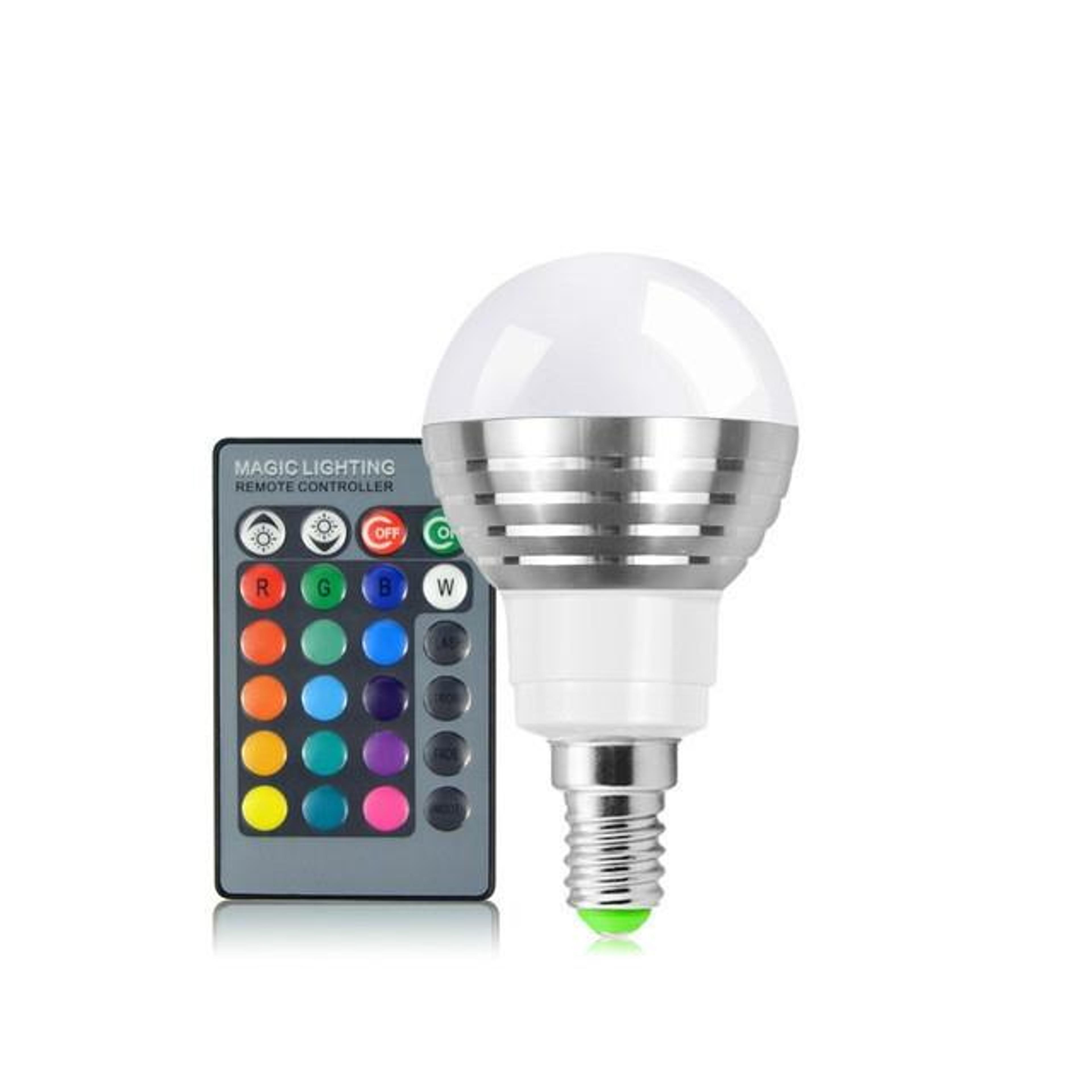 16Color RGB LED Bulb With Remote Control Dimmable E27 Mood And Party Light 2