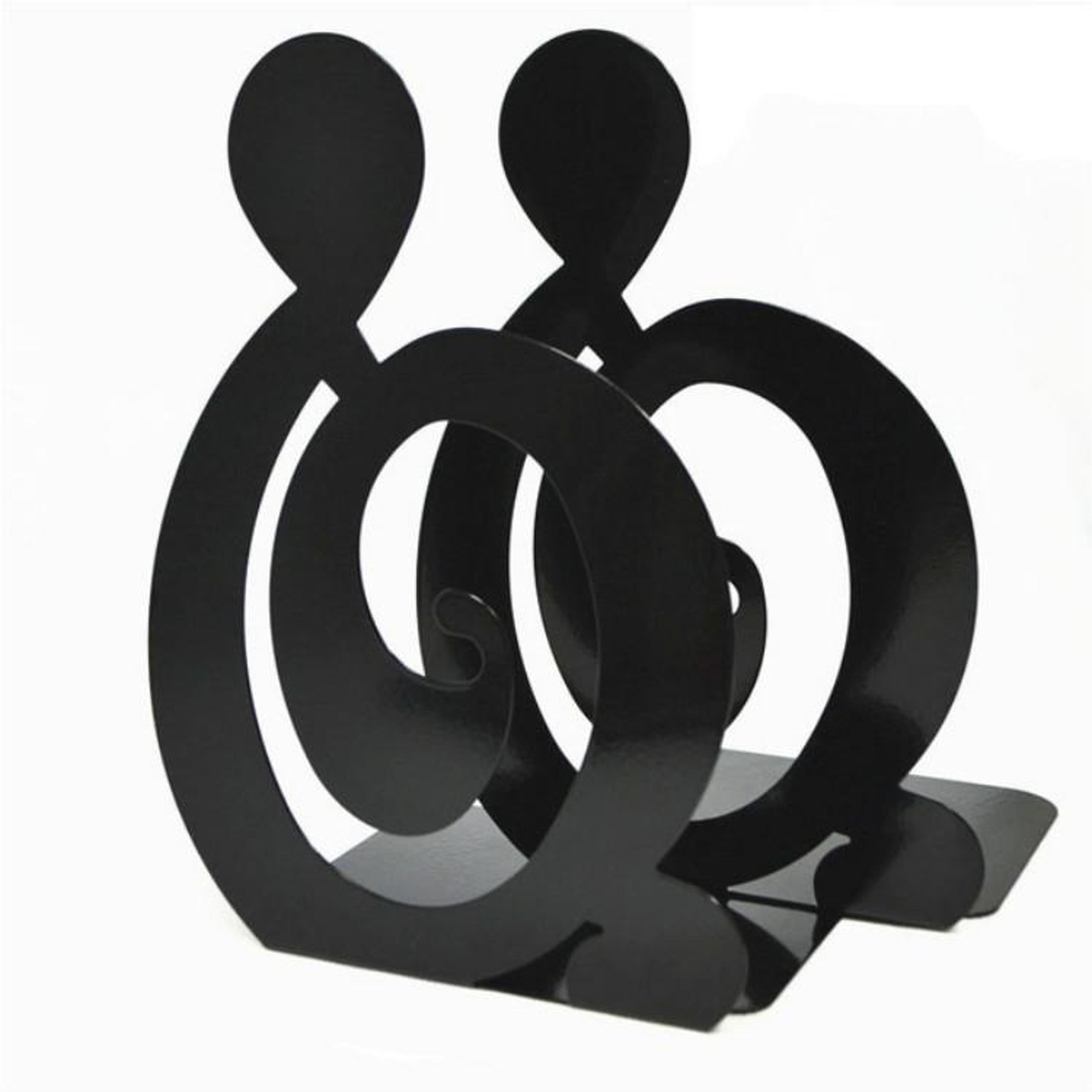 2PCS Metal Bookends With NonSlip Pads Decorative Book Holders For Shelves And Desks 4