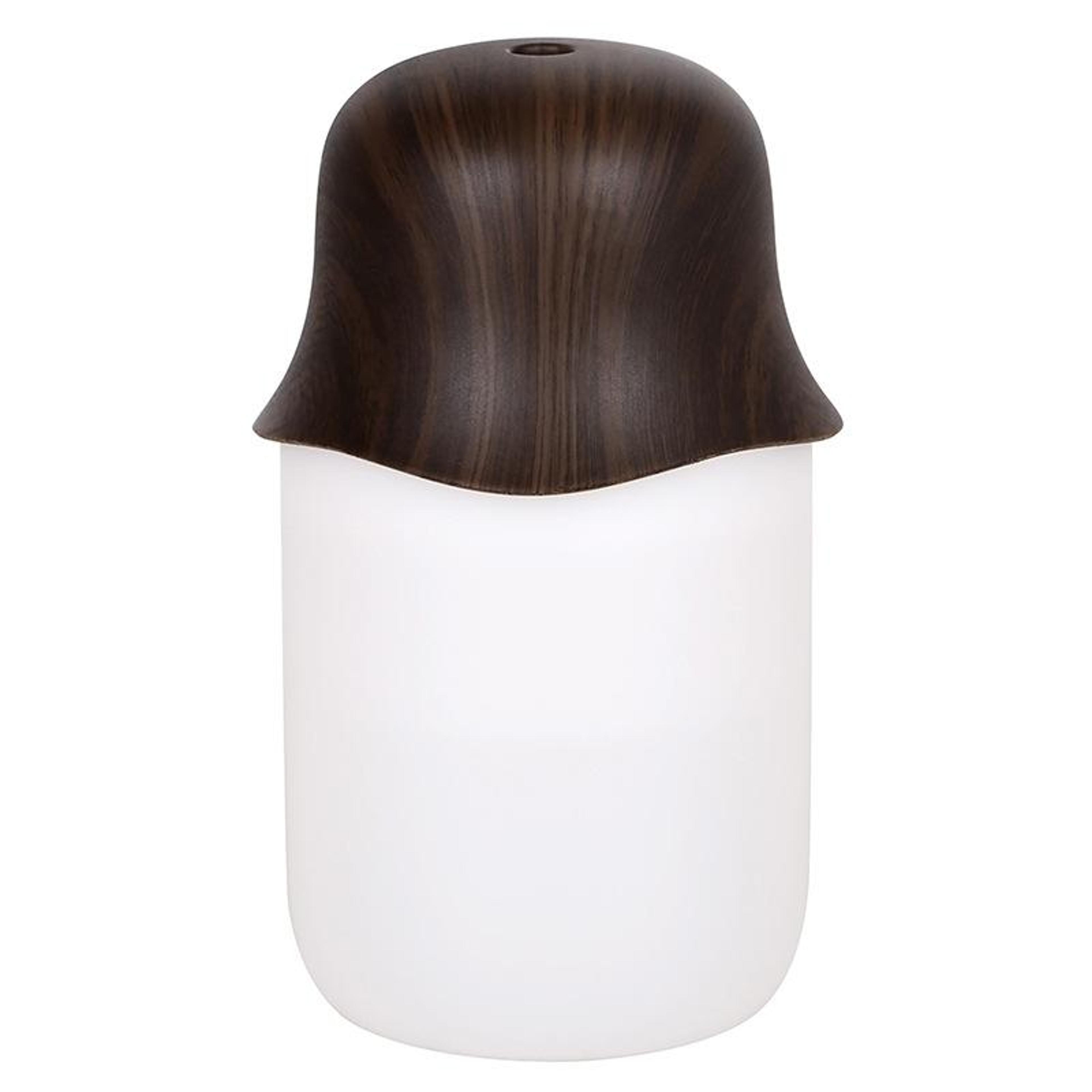 Wood Grain USB Humidifier 230ml Desktop Aromatherapy Diffuser With Warm Night Light 4