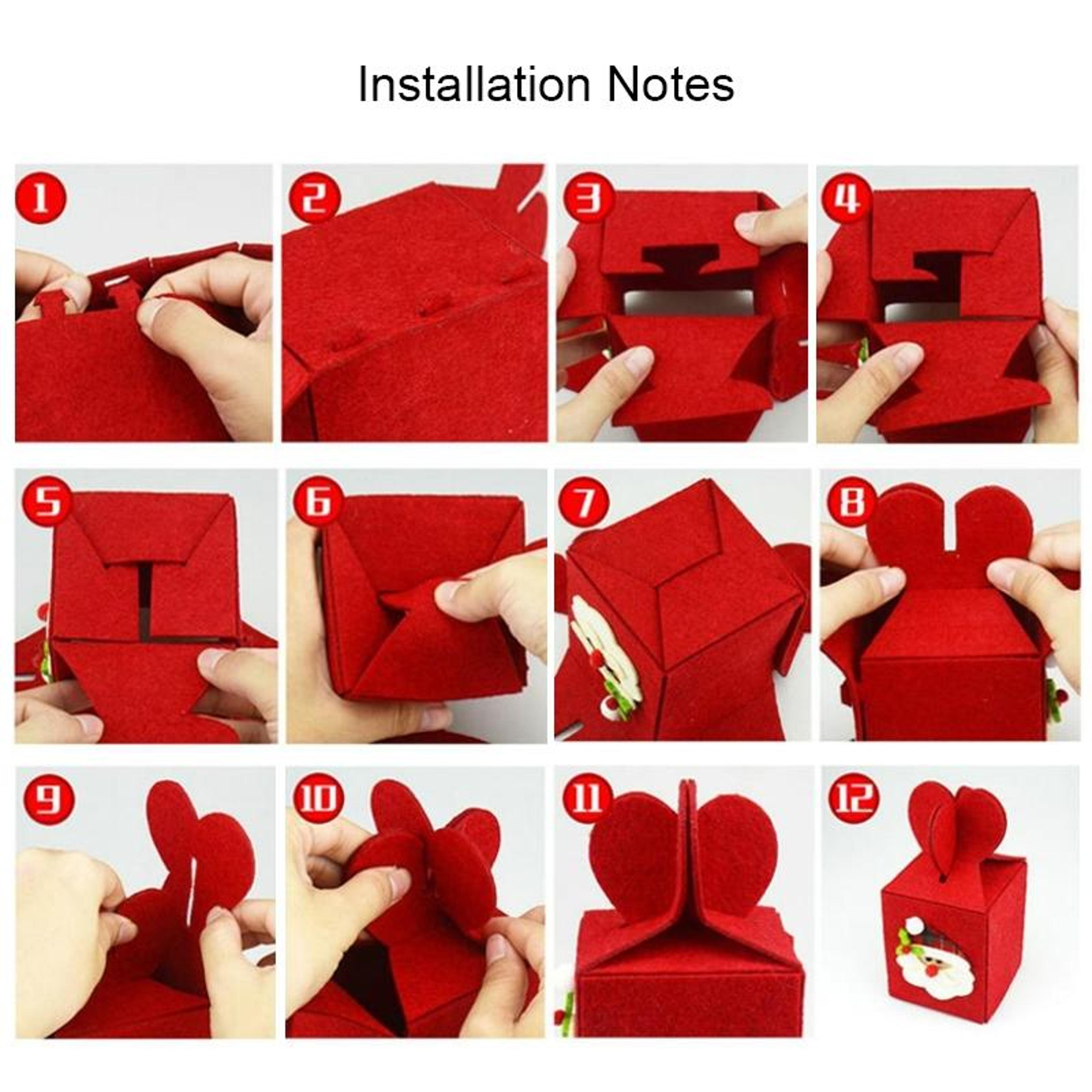 Festive Foldable Christmas Gift Bag For Apples Candy And Holiday Treats 4