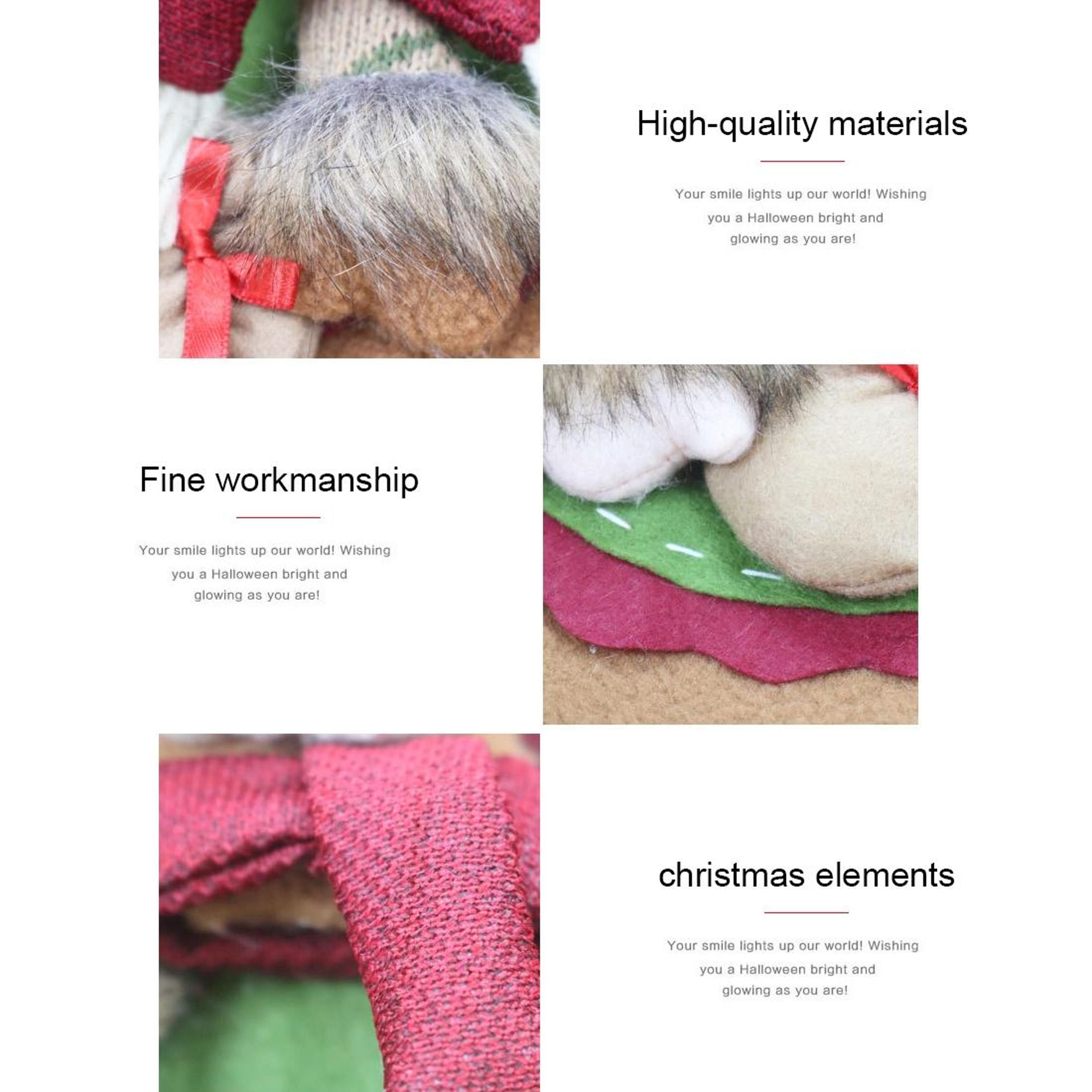 Christmas Stocking Gift Bag Large Velvet Hanging Christmas Decoration 2