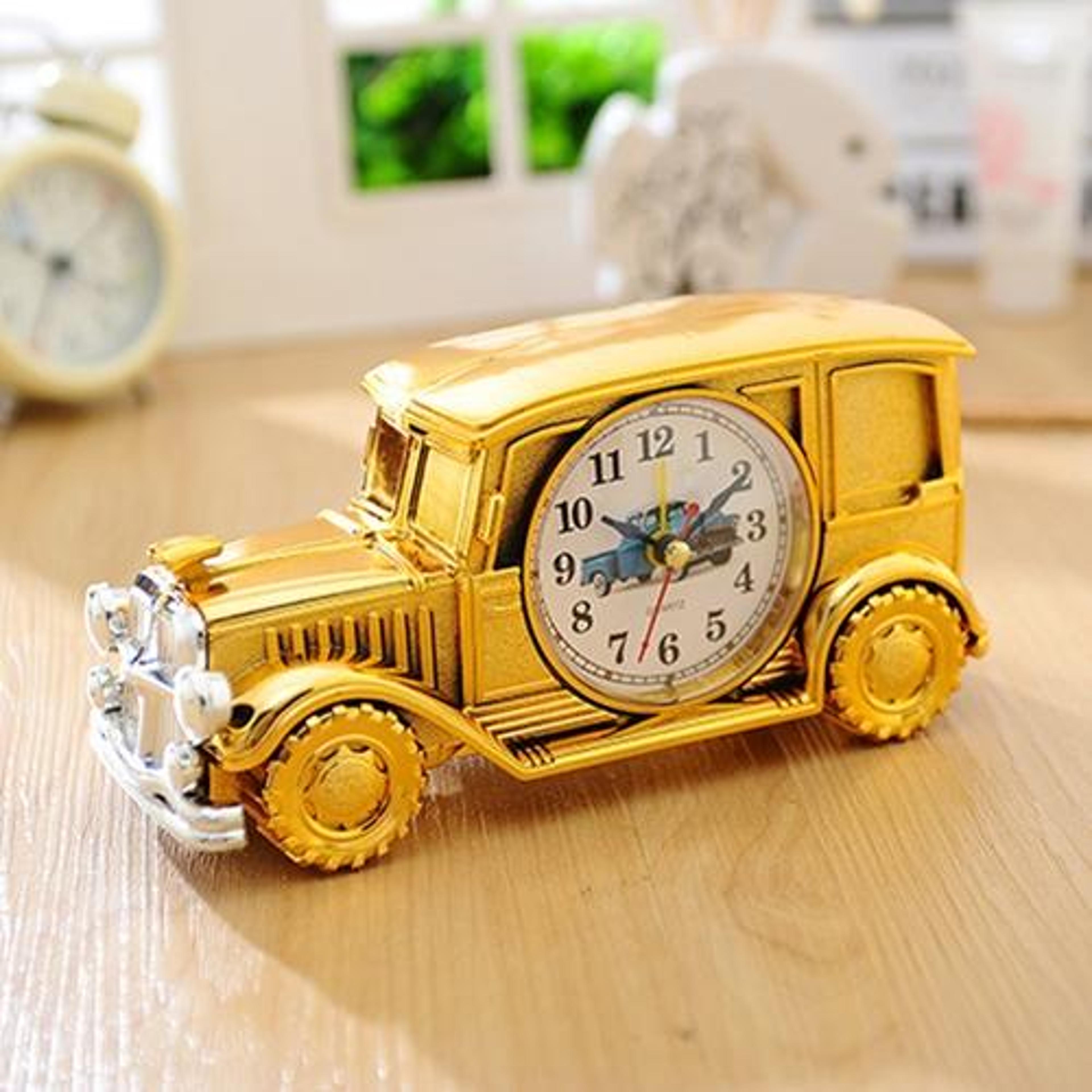 Vintage Car Alarm Clock Retro Analog Desk Clock For Car Lovers 3