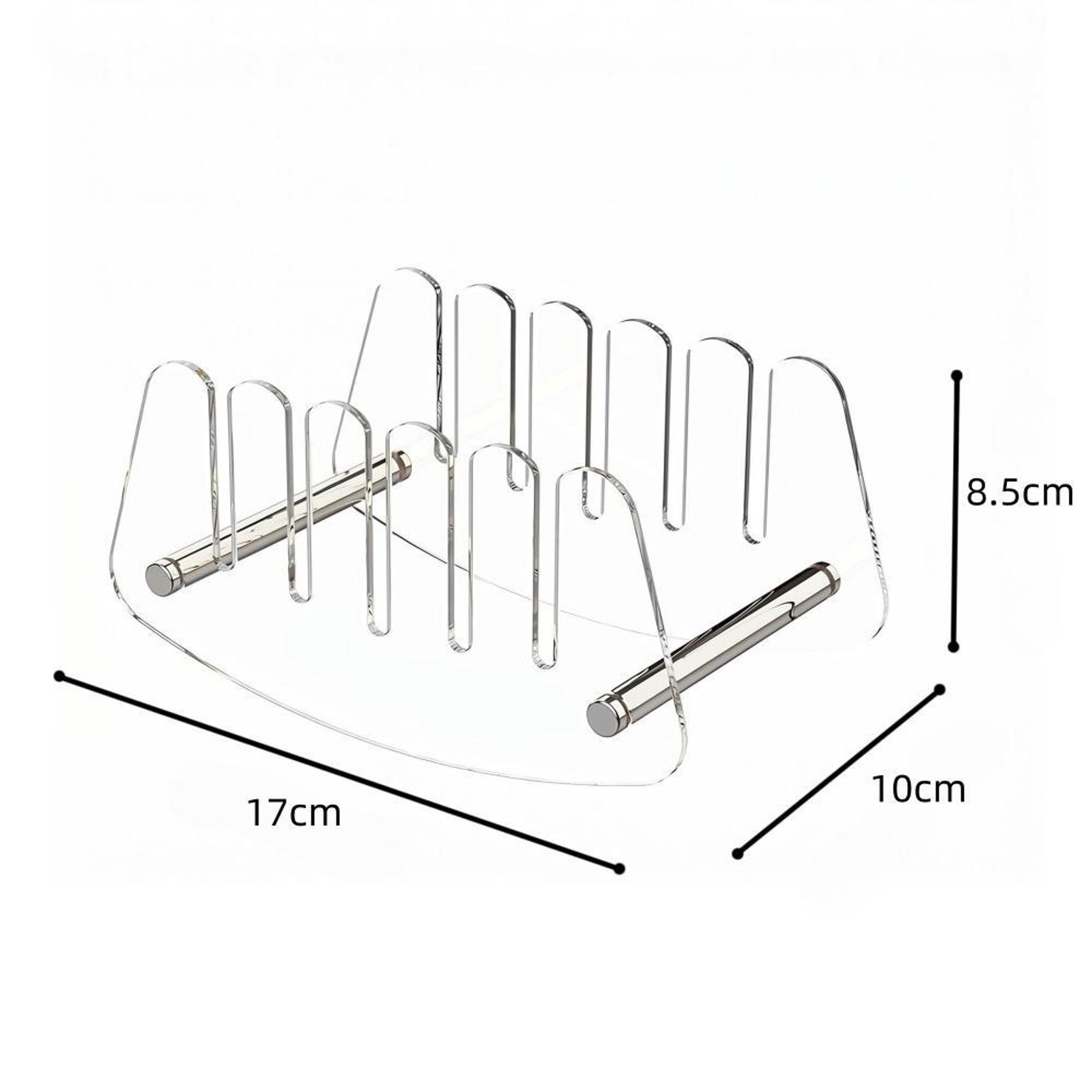 Clear Acrylic Desk File Organizer And MultiSlot Mail Sorter 2
