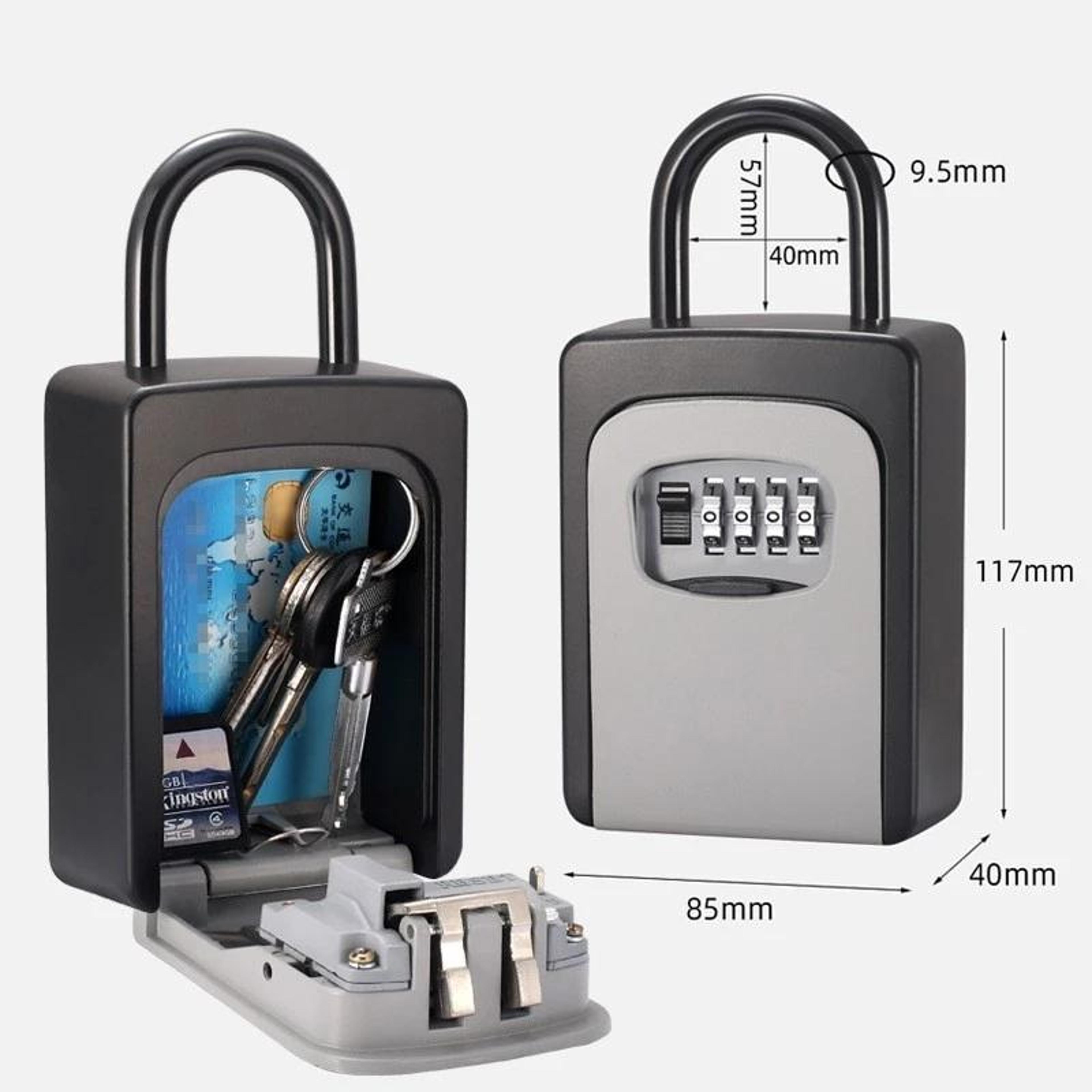 Hanging Key Lock Box With Combination Lock LargeCapacity Portable Key Safe 1