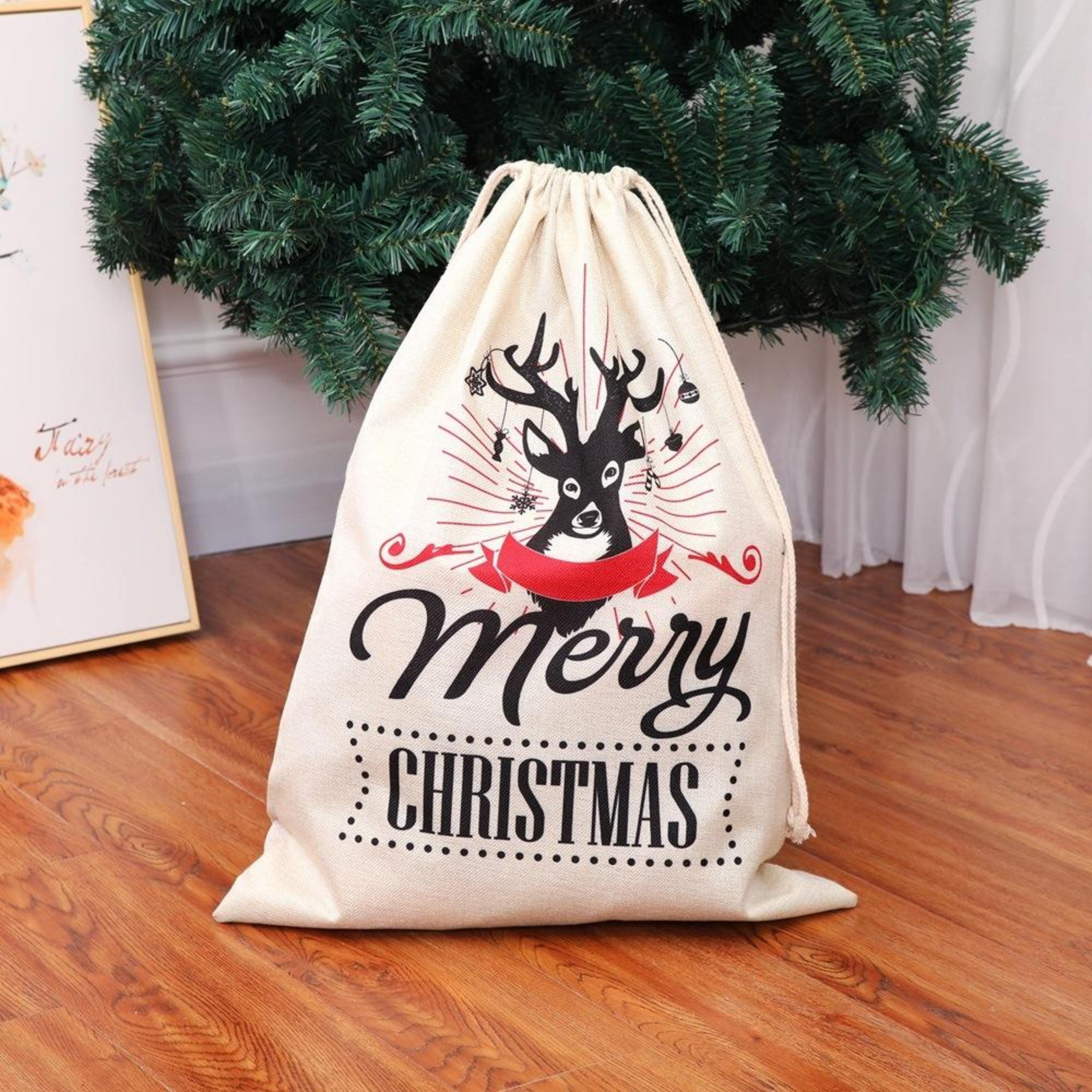 Christmas Gift Bag Santa Sack For Presents Candy And Holiday Decor 5