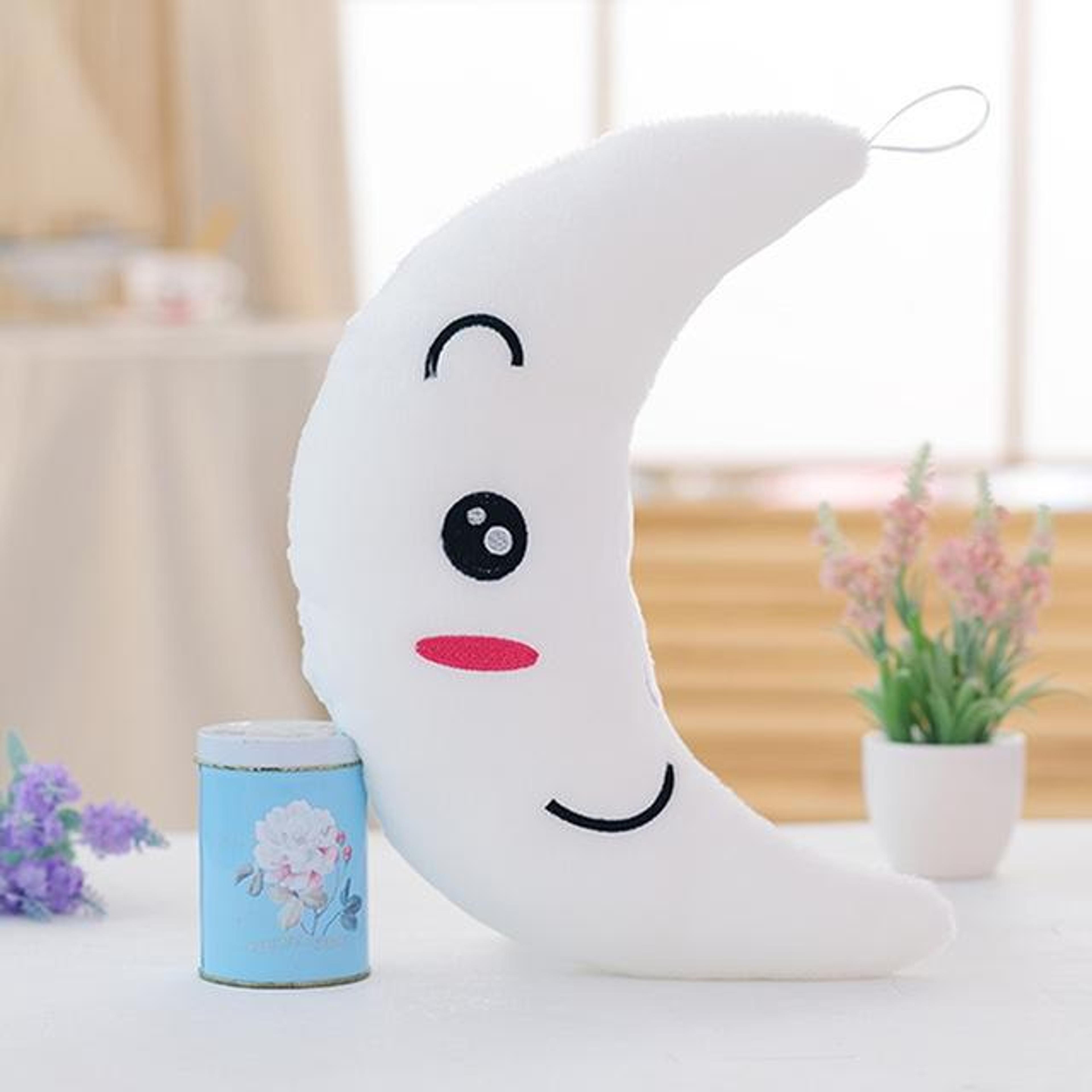 Luminous Moon Plush Pillow Soft Glow In The Dark Stuffed Toy For Kids 3