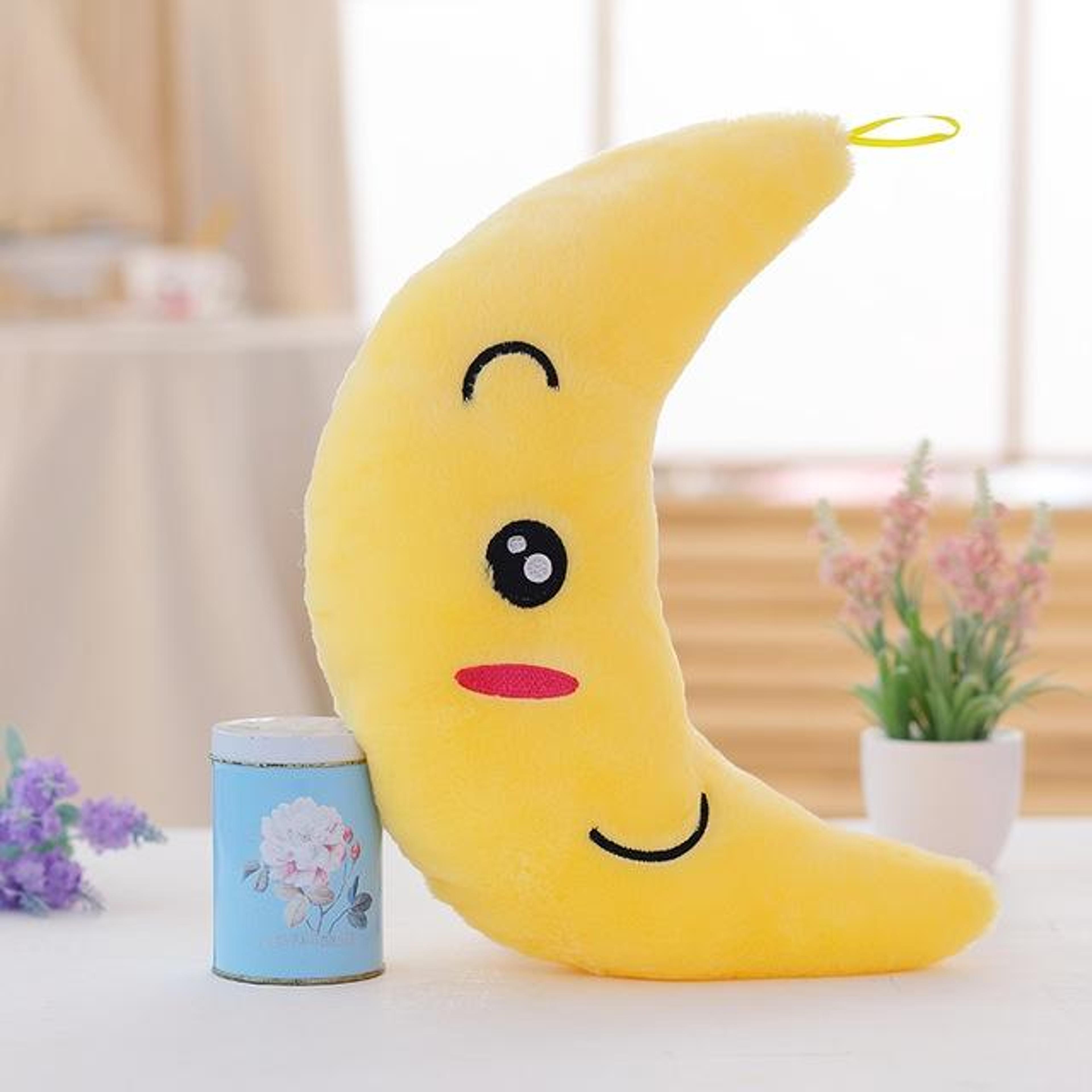 Luminous Moon Plush Pillow Soft Glow In The Dark Stuffed Toy For Kids 5