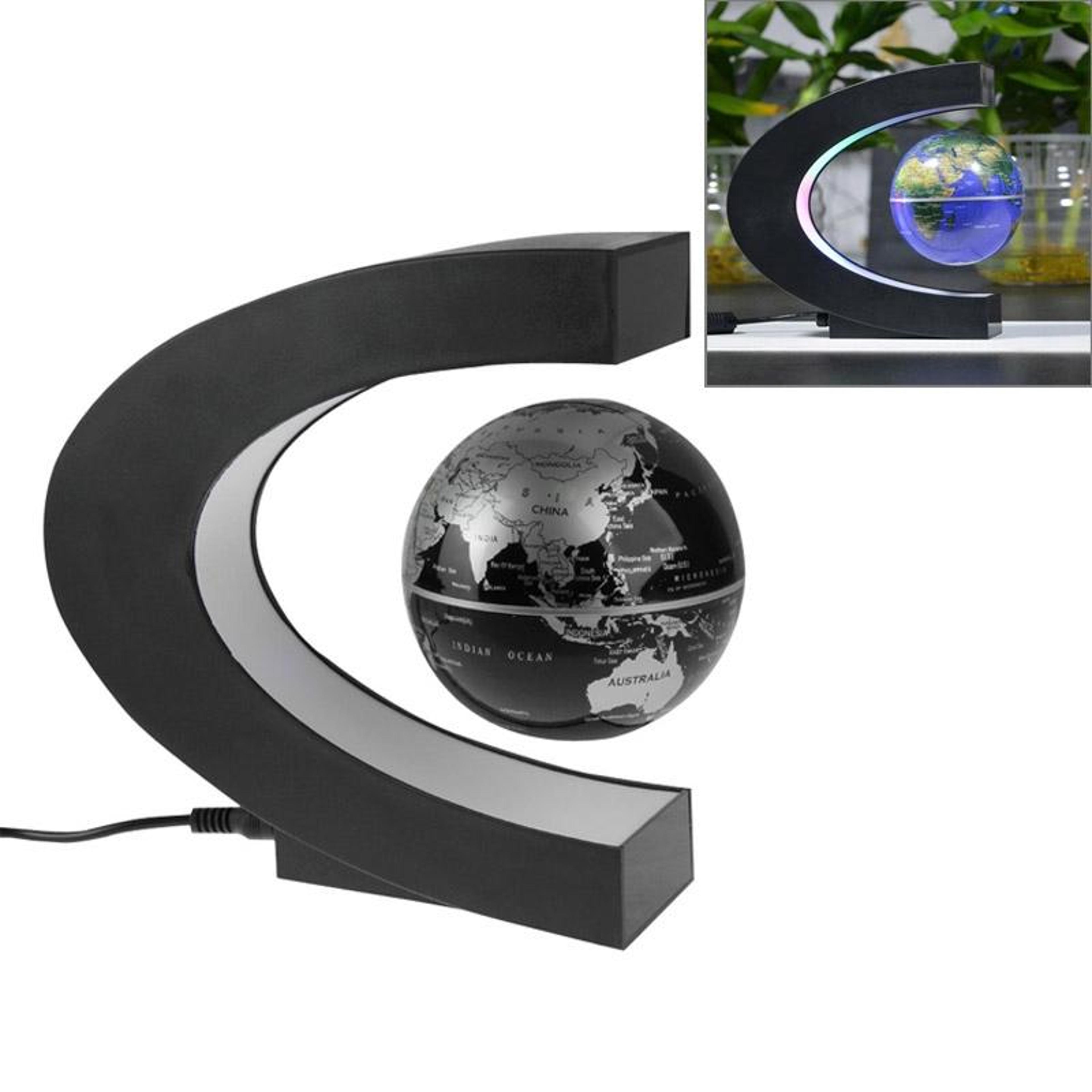 Magnetic Floating Globe With Multicolor LED Light For Modern Desk Decor 0