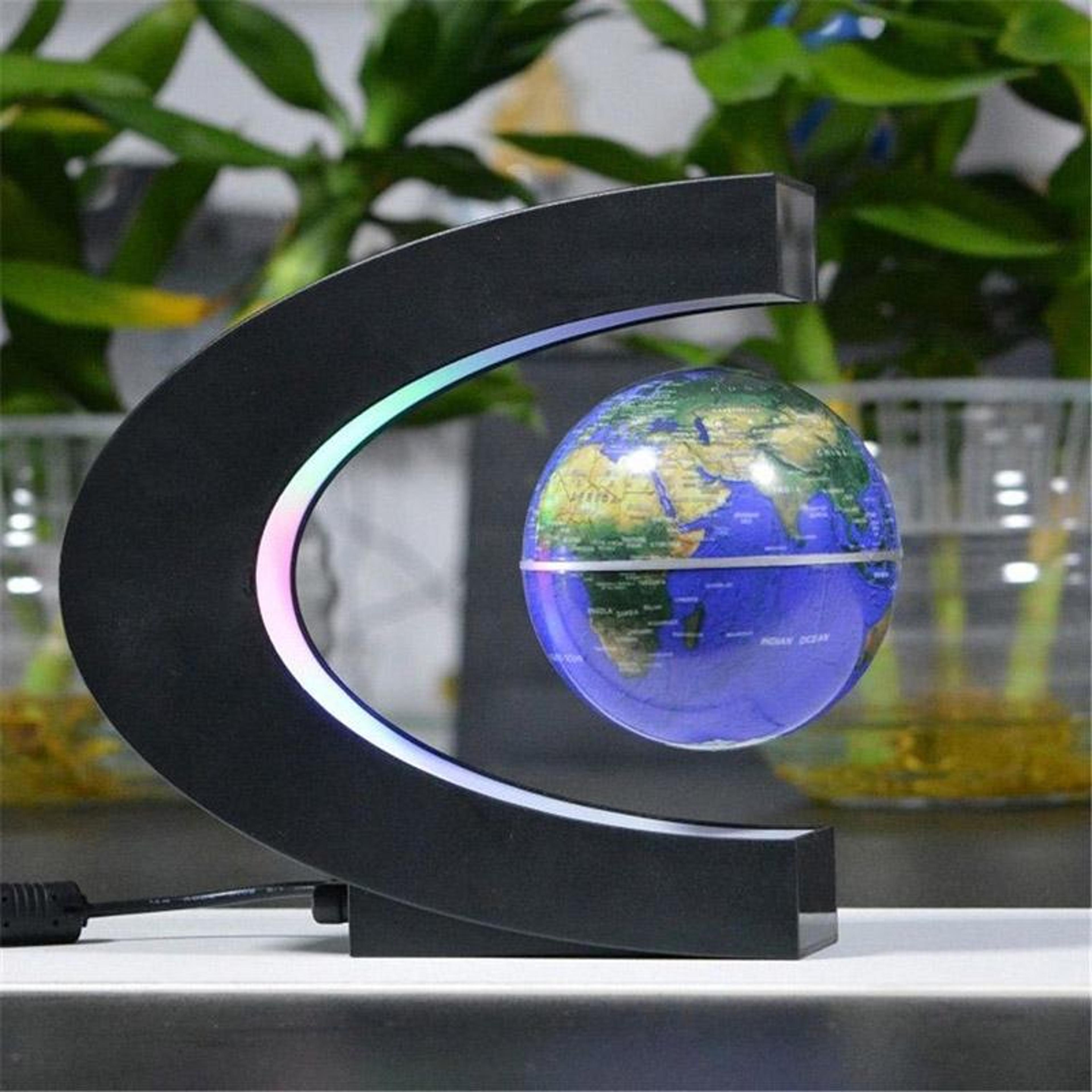 Magnetic Floating Globe With Multicolor LED Light For Modern Desk Decor 4