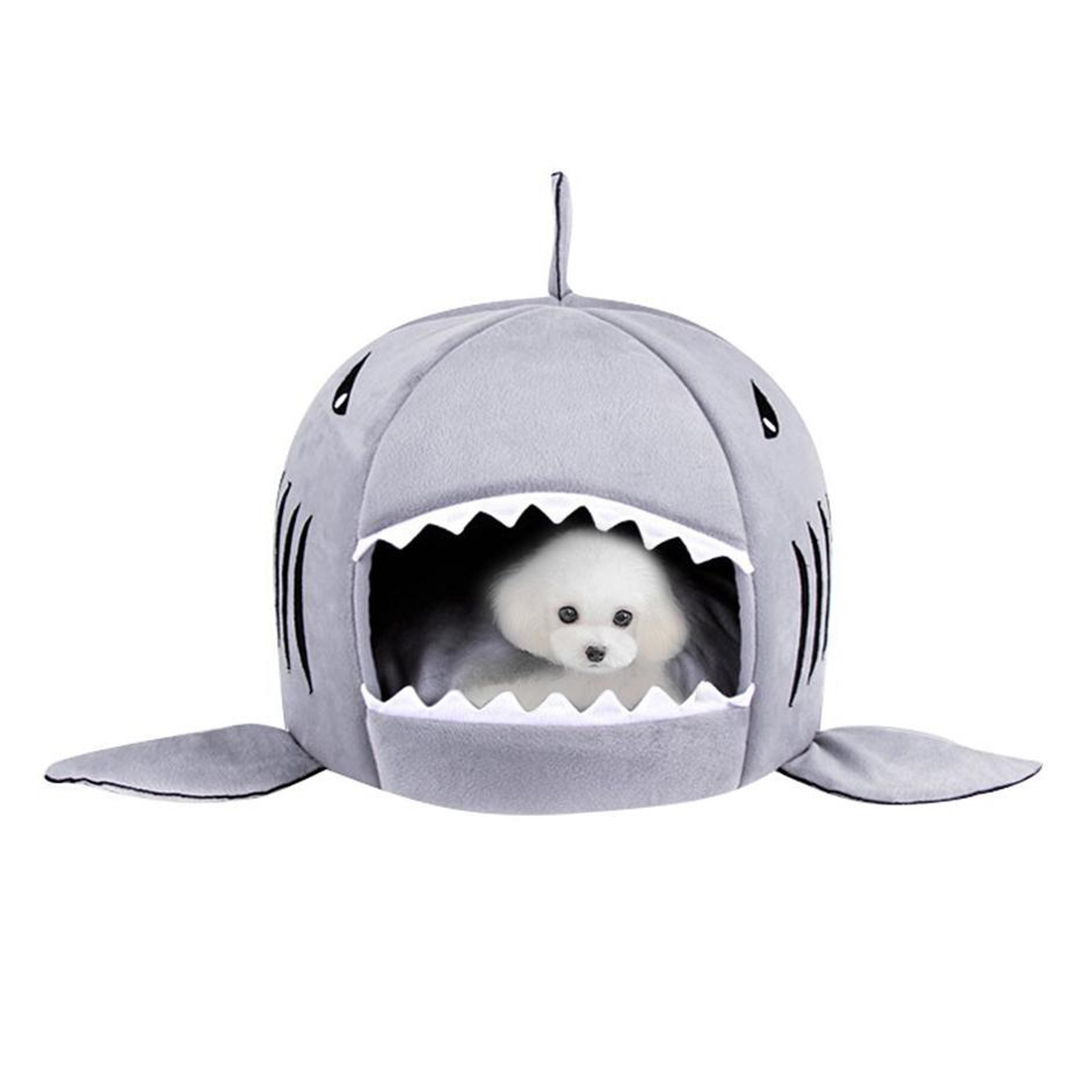 Cozy Shark Cat Bed And Pet Cave Bed With Removable Washable Cushion For Cats And Small Dogs 0