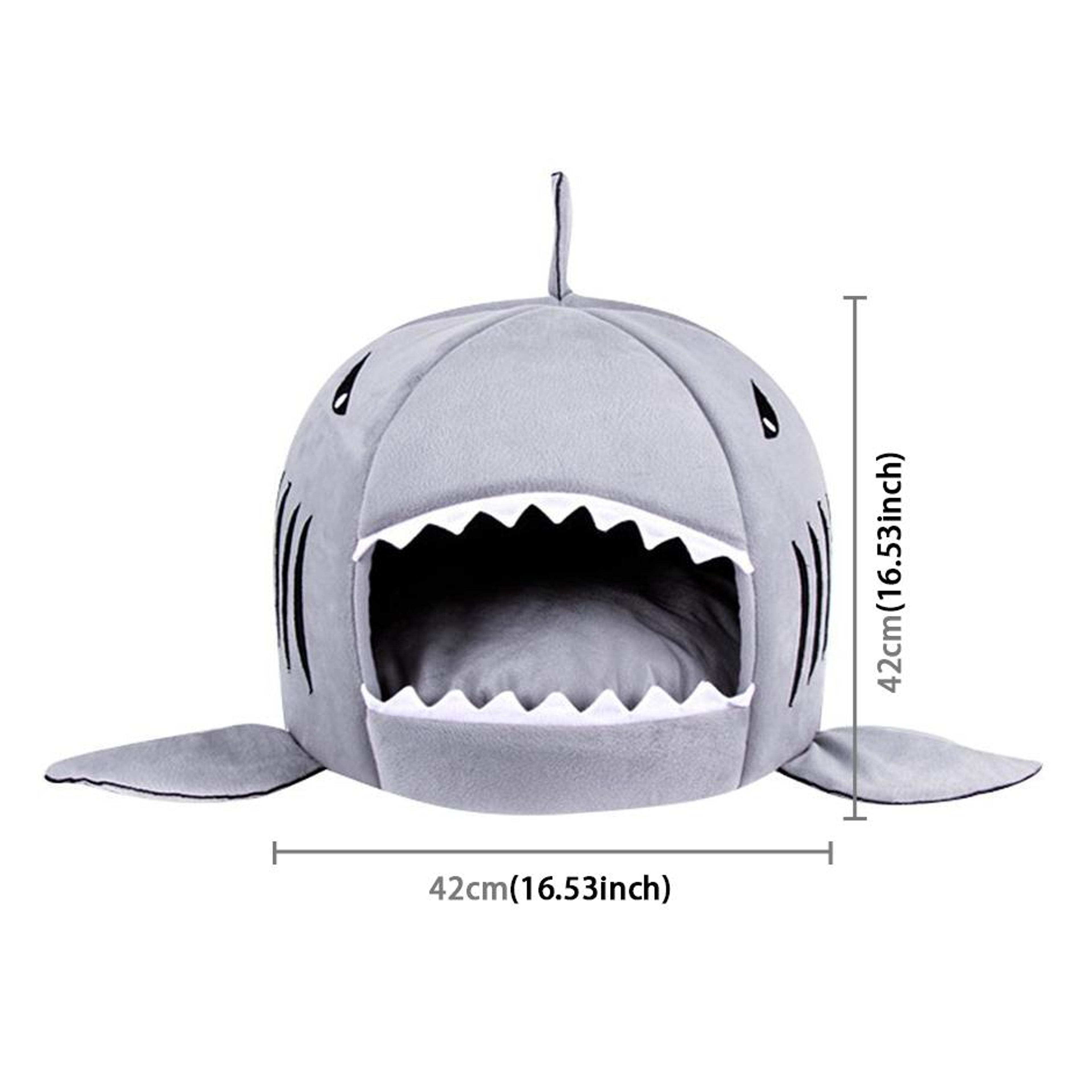 Cozy Shark Cat Bed And Pet Cave Bed With Removable Washable Cushion For Cats And Small Dogs 3