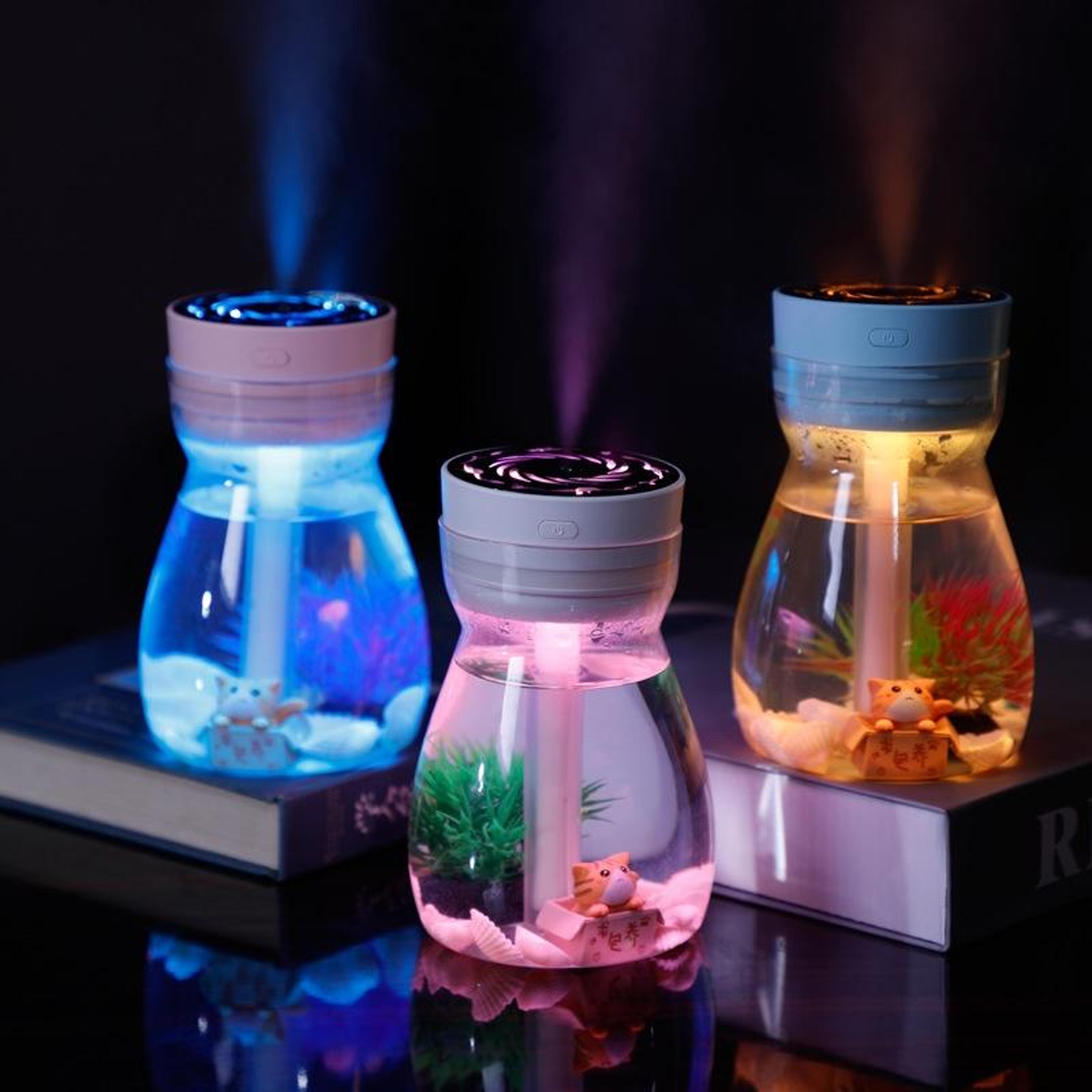380ml Portable USB Humidifier With Colorful Night Light For Car Bedroom And Office 5