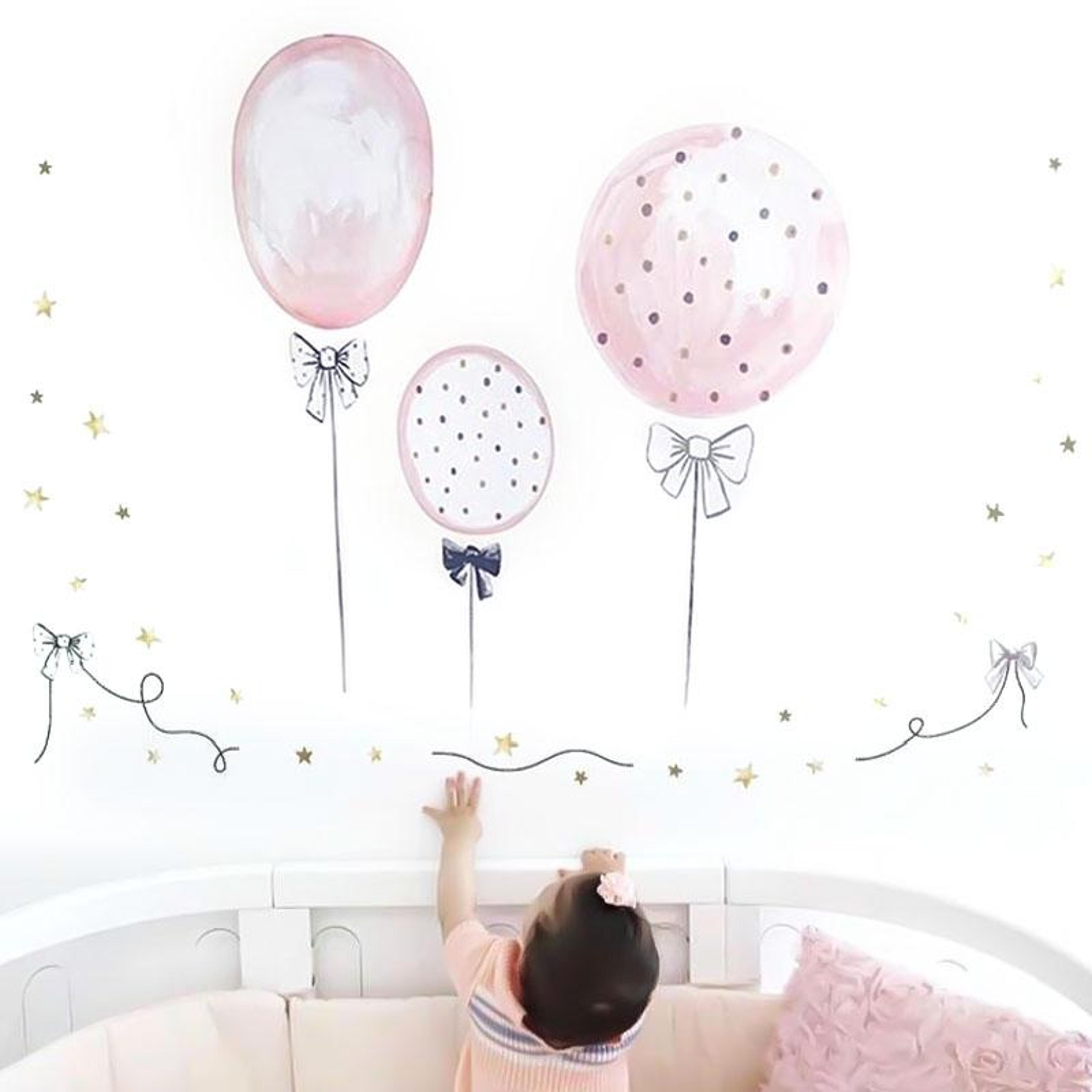 Flamingo Balloon Kids Wall Stickers For Nursery And Playroom Decor 5