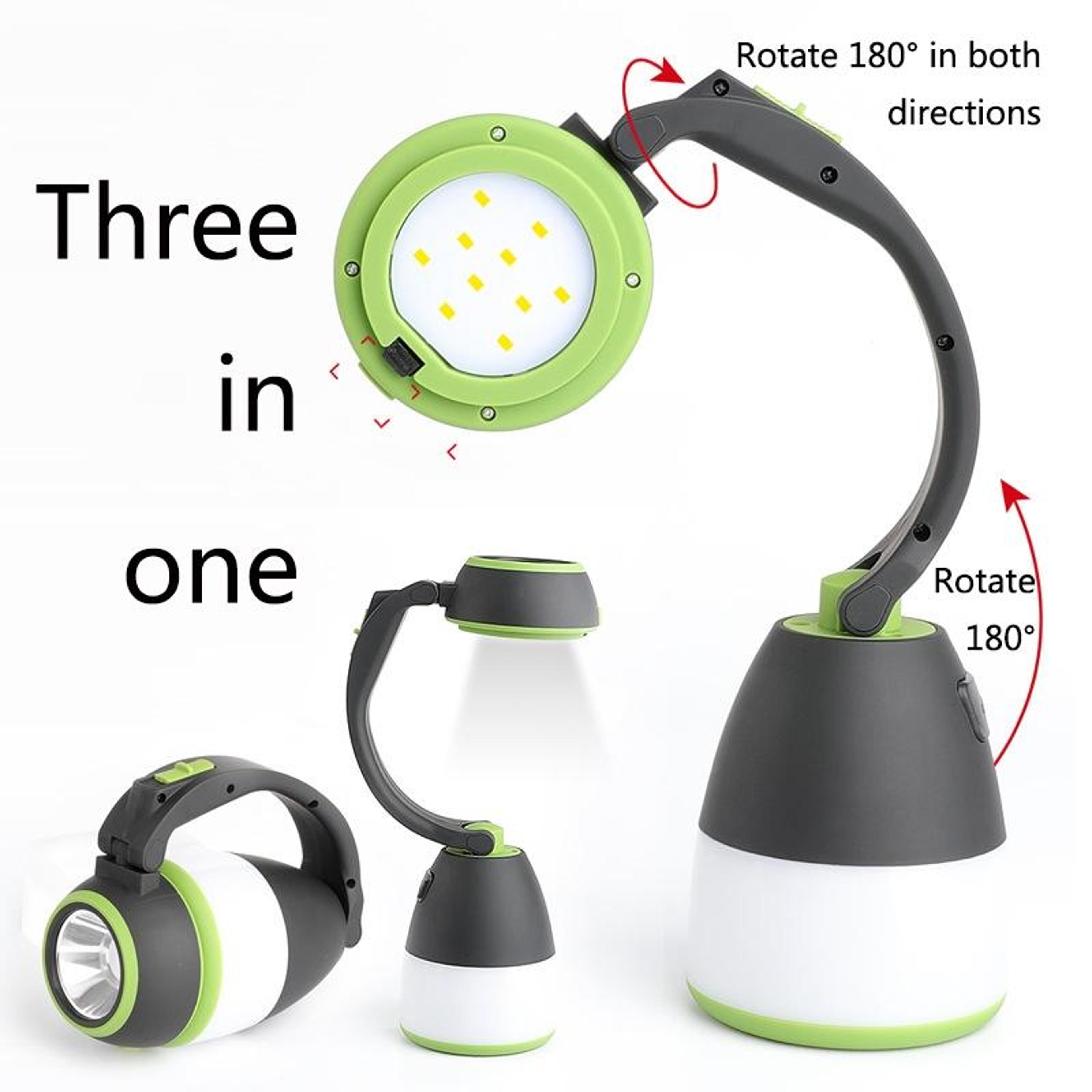 Y11 Rechargeable Camping Lantern With LED Flashlight And USB Charging 2
