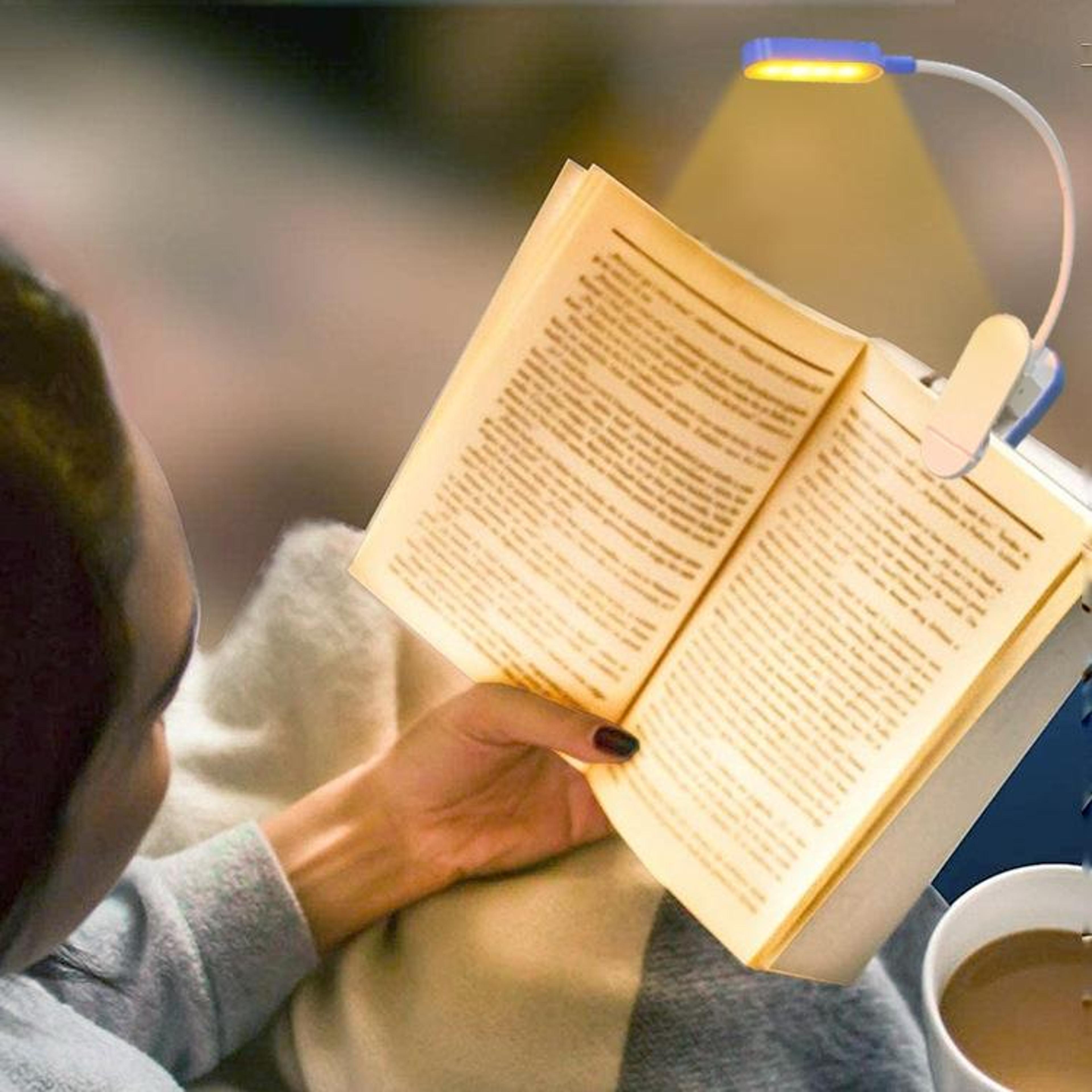 9 LED Clip On Reading Light With USB Rechargeable Battery And Adjustable Eye Care Lighting 5