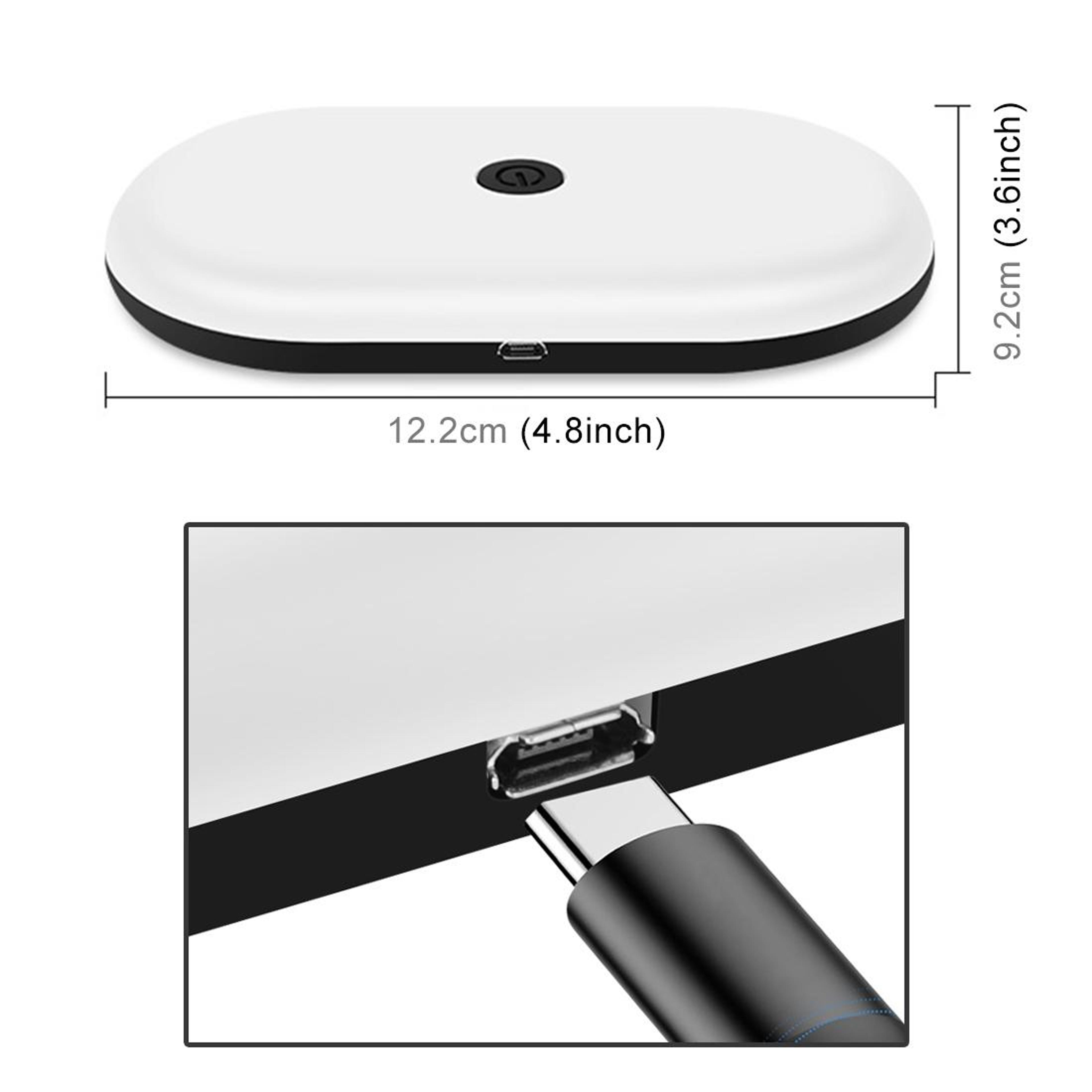 Car LED Dome Light Oval Reading Lamp With Color Switching 3