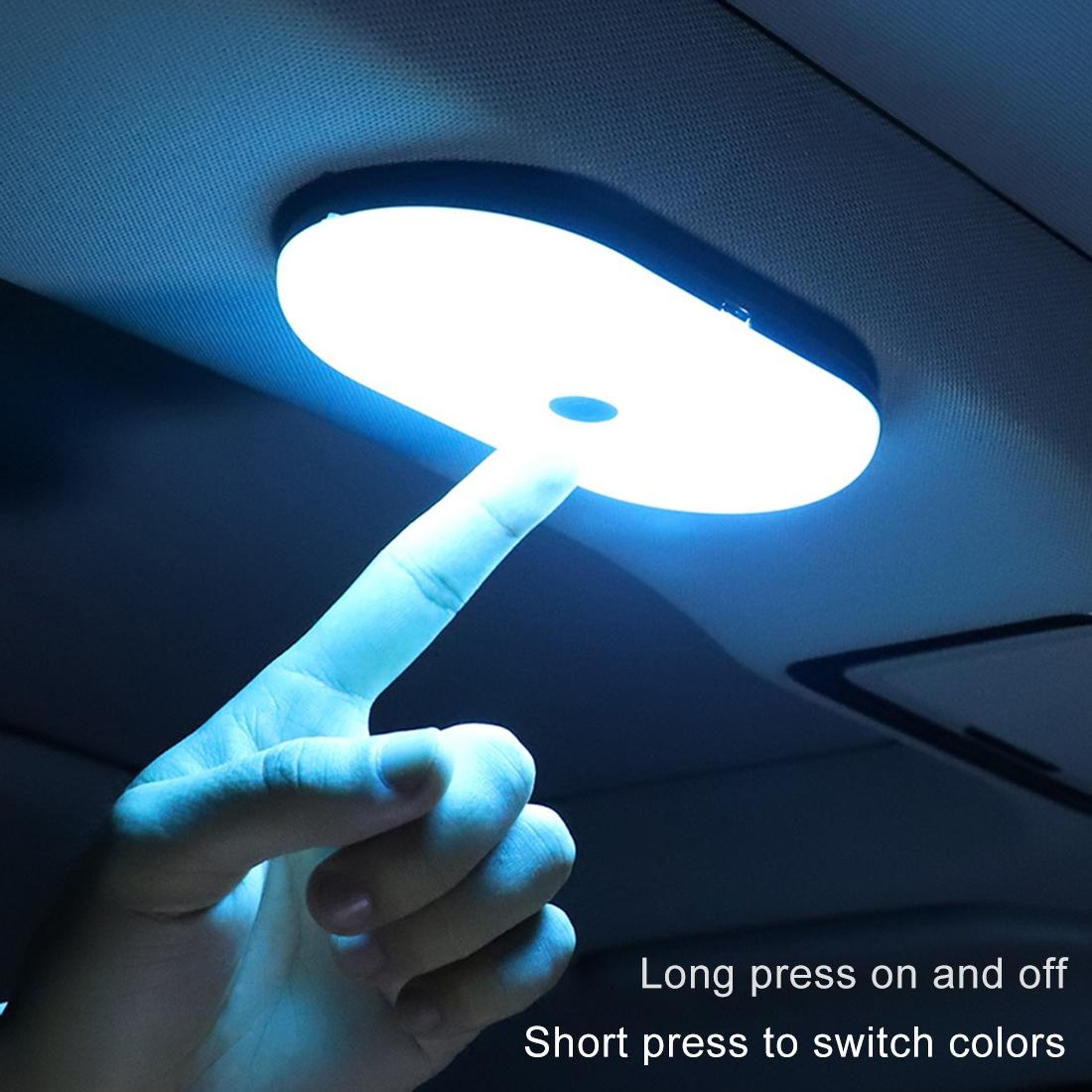 Car LED Dome Light Oval Reading Lamp With Color Switching 6
