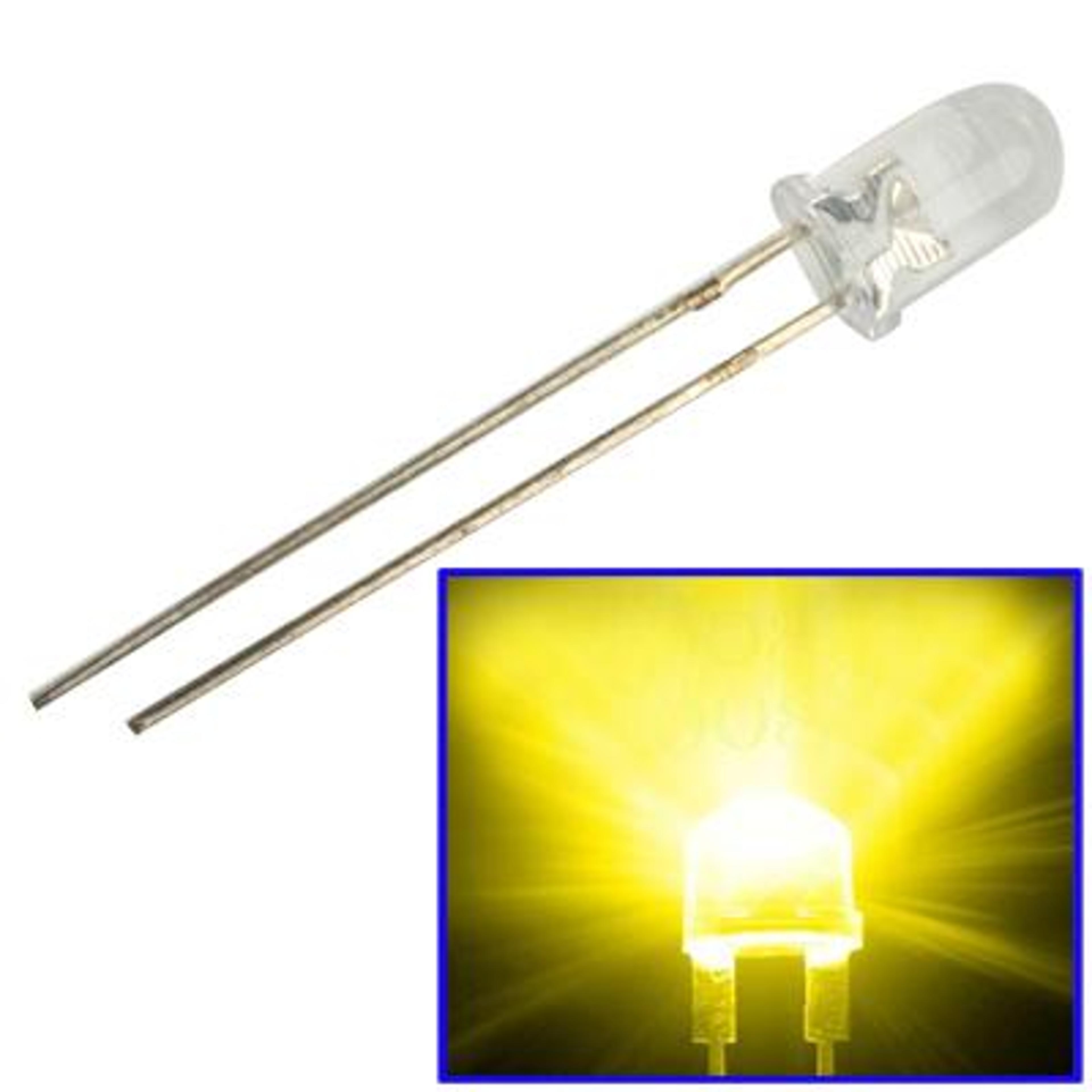 3mm LED Diodes Water Clear Round LED Lamps For Indicators And DIY Electronics 4