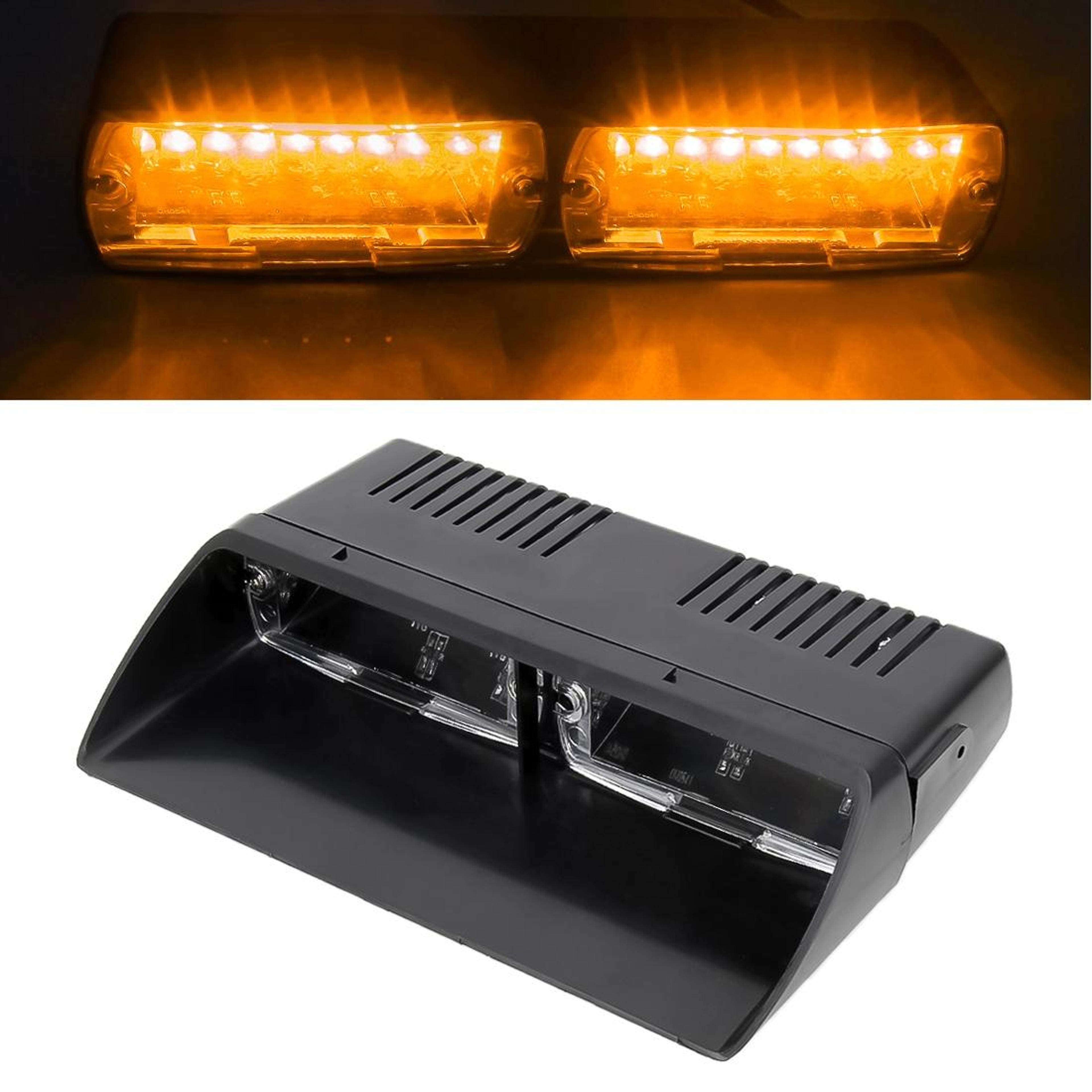 16 LED Car Windshield Strobe Warning Light With 18 Flash Patterns 16