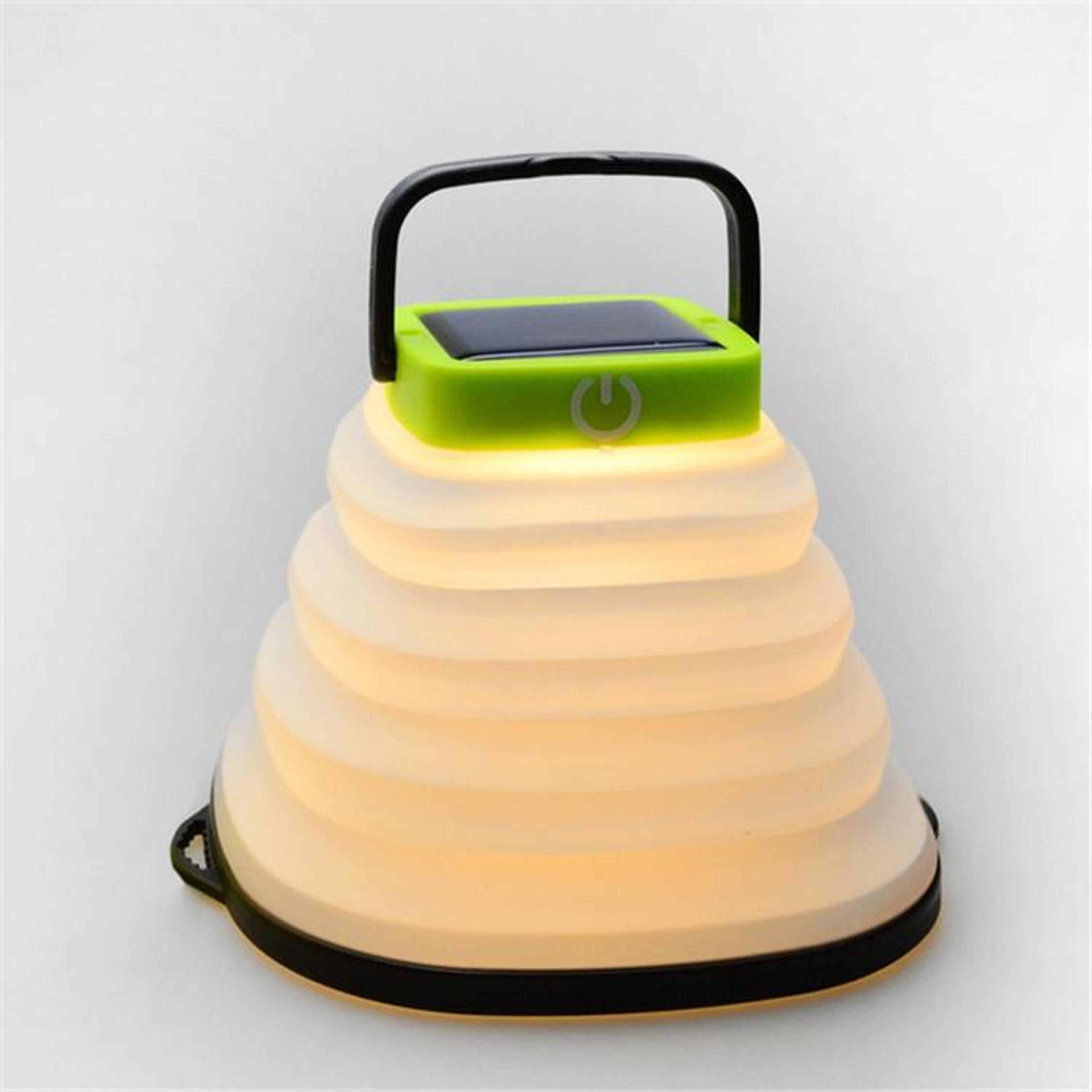 Foldable Solar Camping Lantern With USB Charging And 3Level LED Light 0