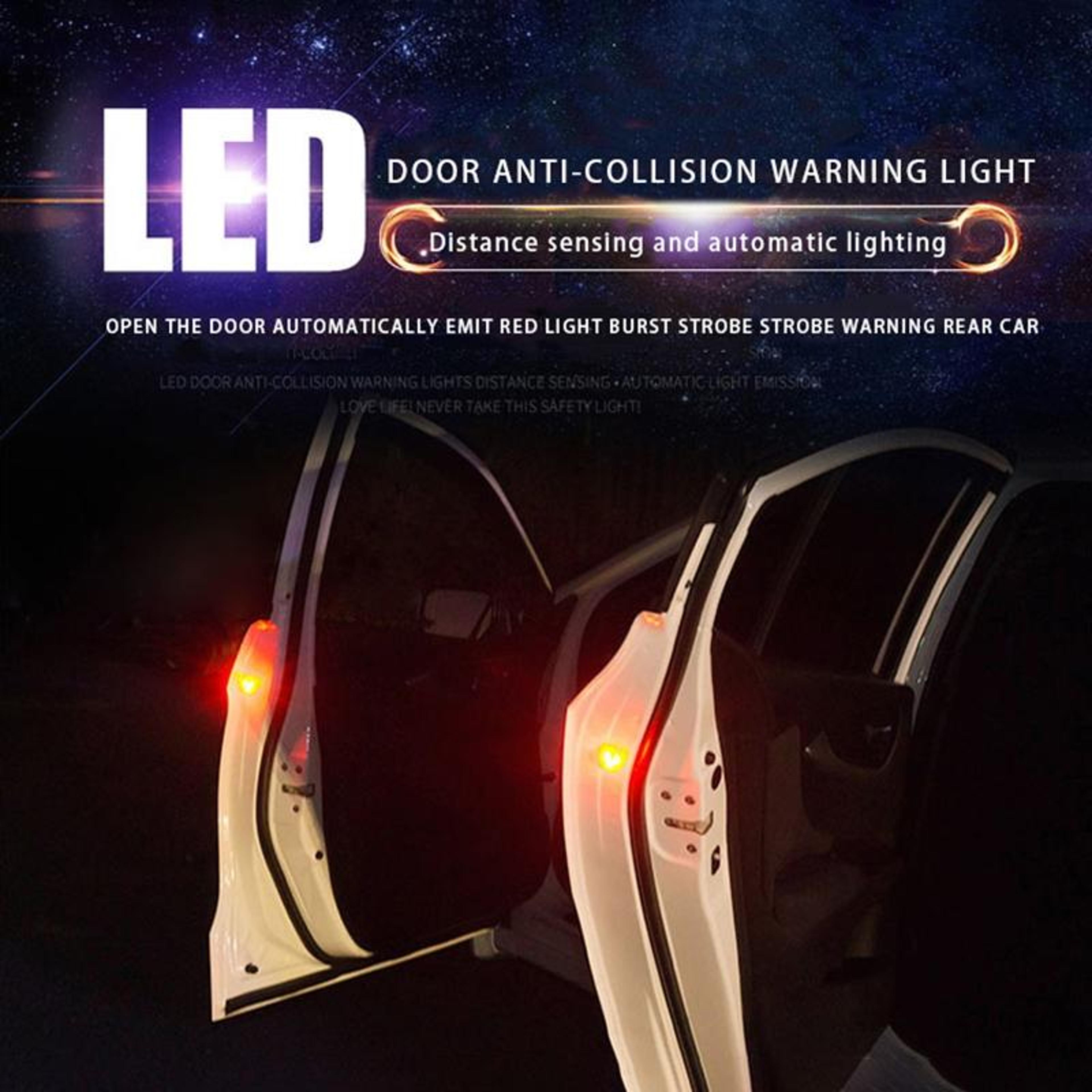 2 PCS Magnetic Car Door Warning Lights With Red Strobe And White Courtesy Light 6