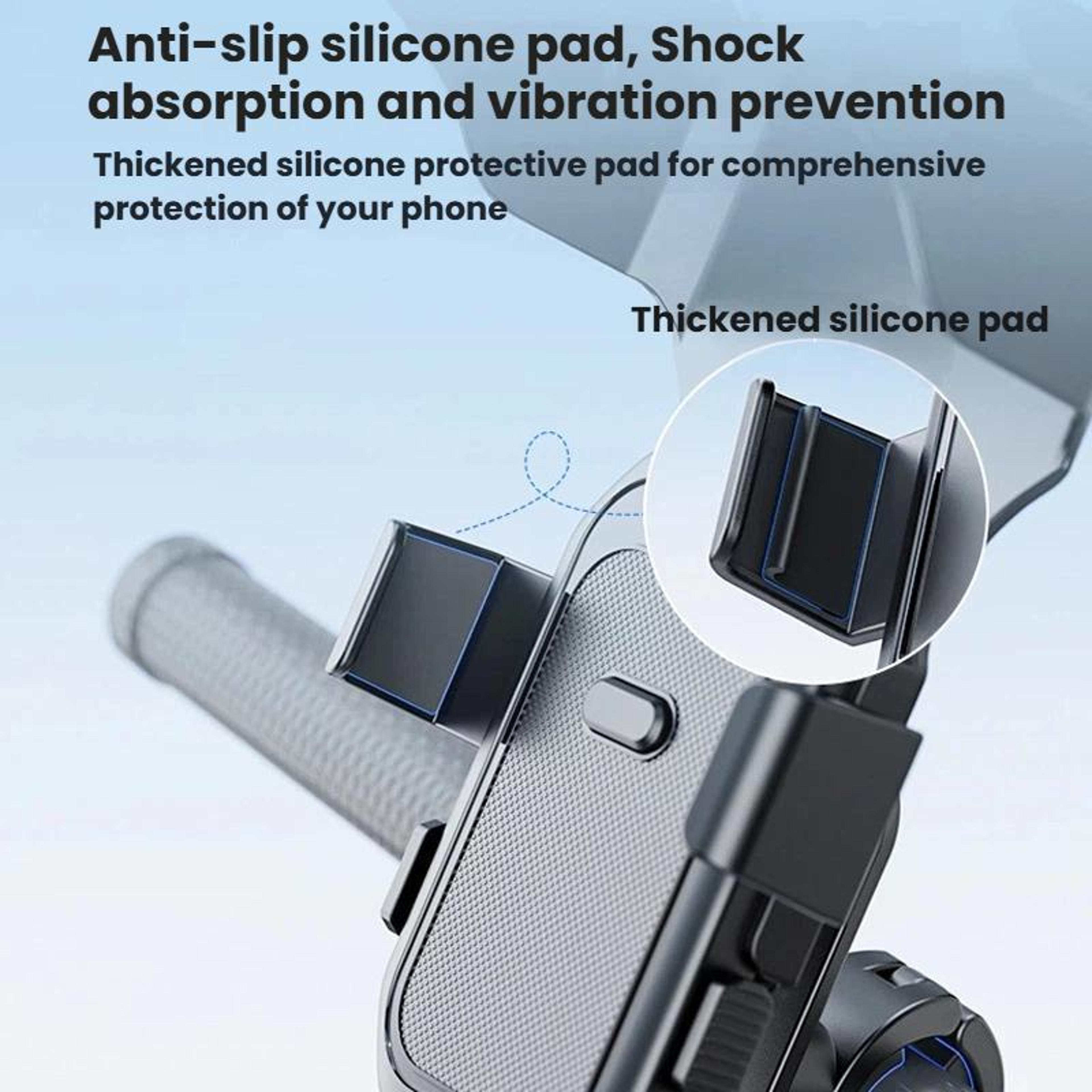 Universal Motorcycle Phone Mount With 360 Rotation Quick Release And Weather Visor 4