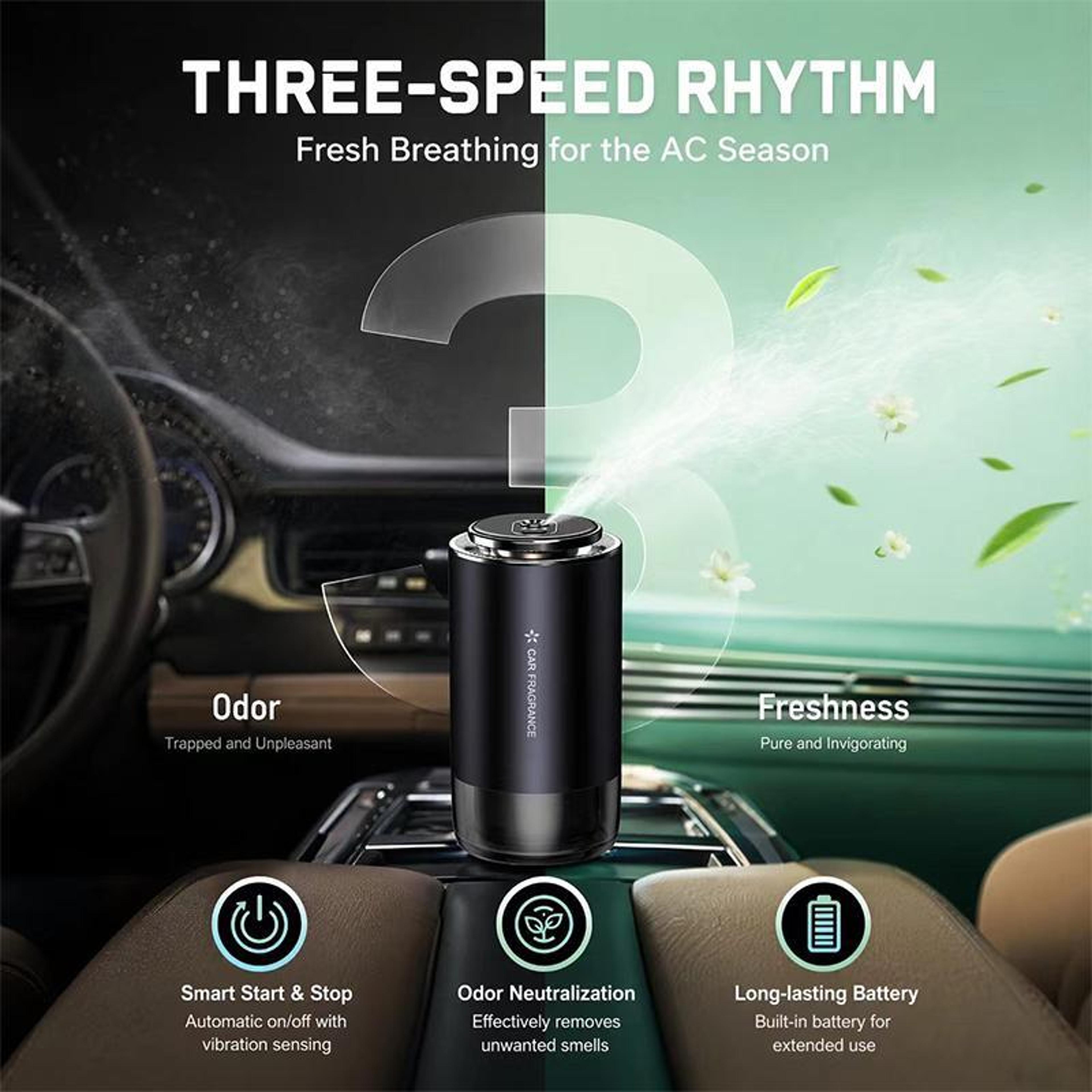 Smart Car Aroma Diffuser With Automatic Spray 50ml Rechargeable Car Air Freshener 7
