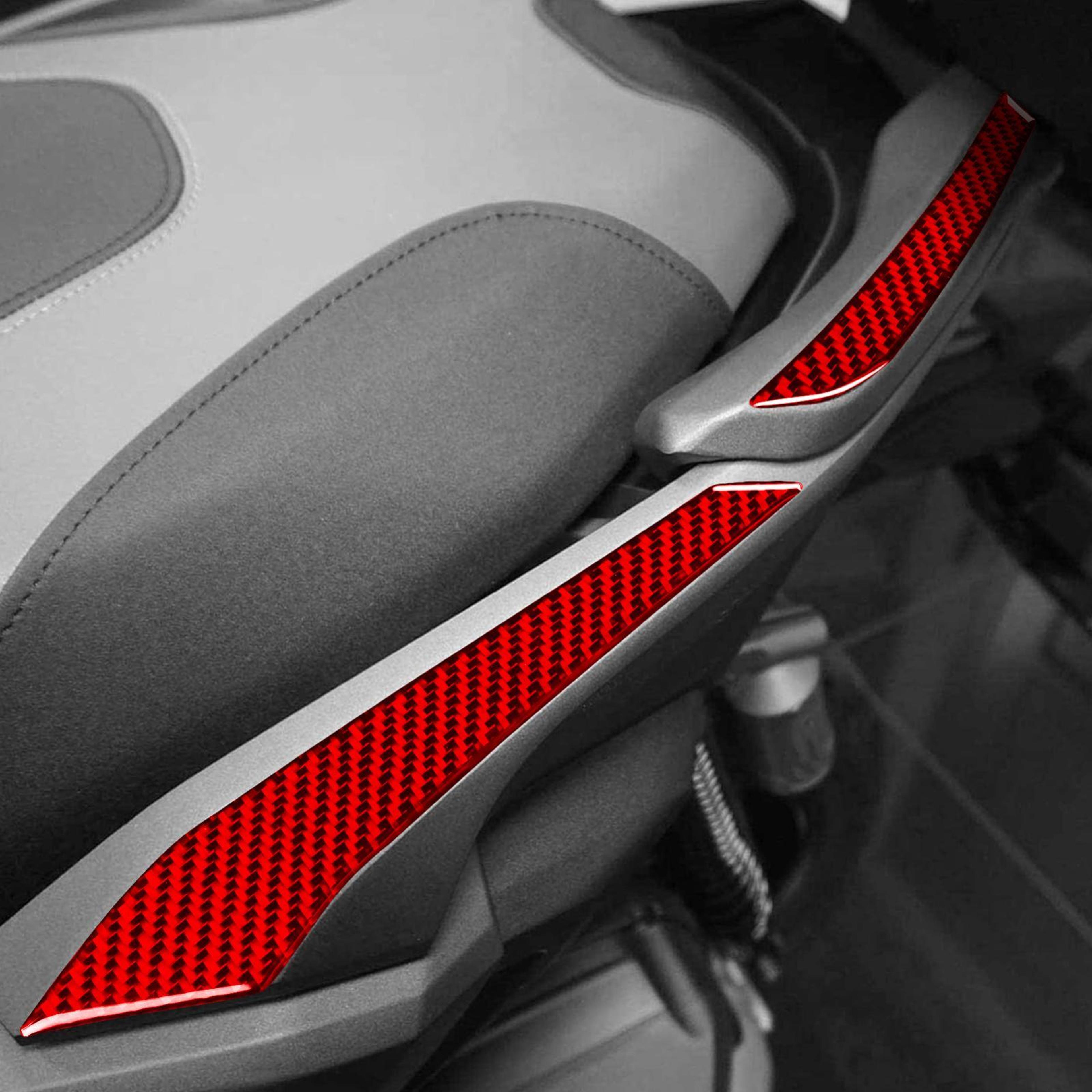 Honda ADV350 Carbon Fiber Rear Handle Protector Stickers 4PCS Set 20222026 7