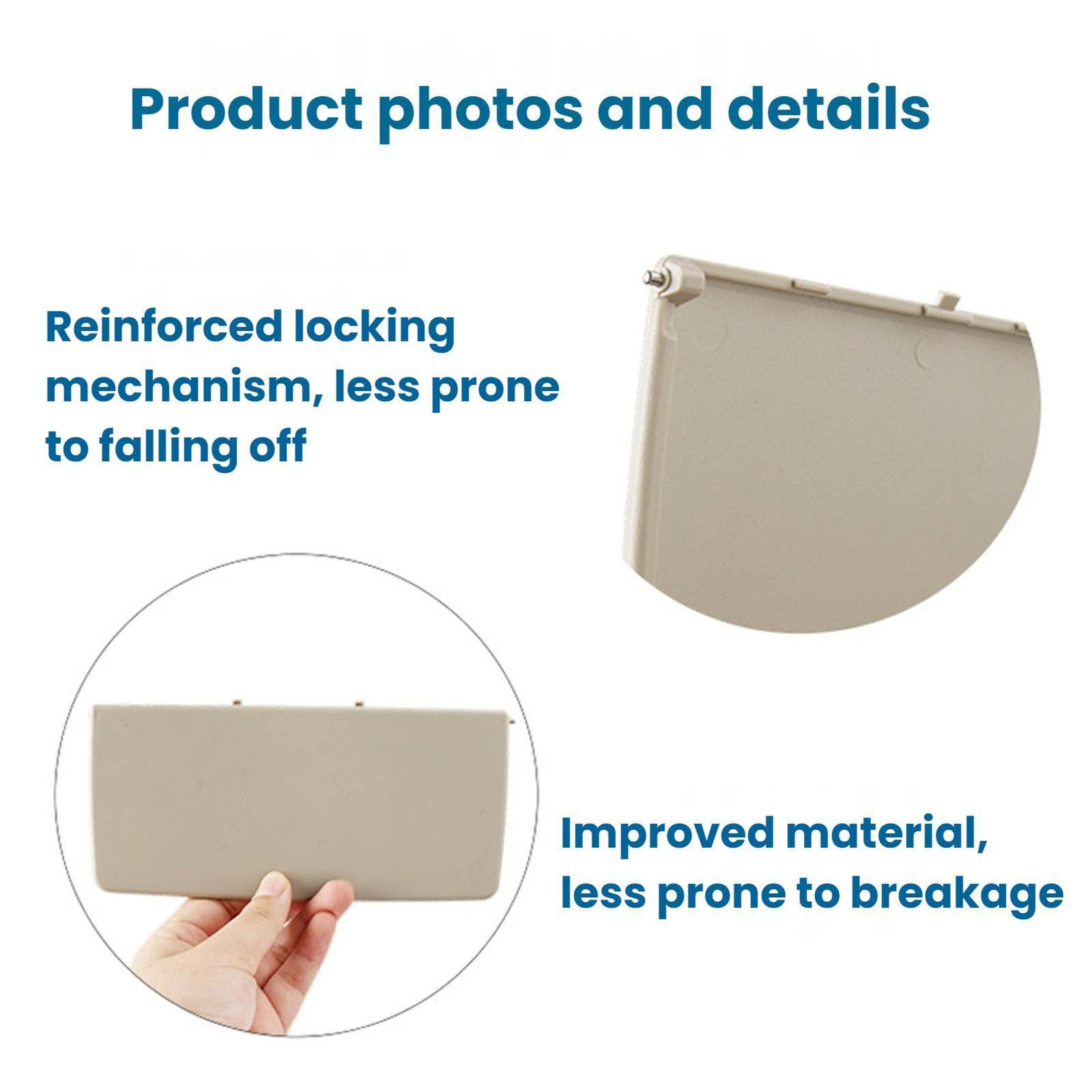 Honda CRV RE1 Sun Visor Vanity Mirror Cover LeftHand Drive DirectFit Beige Replacement 2