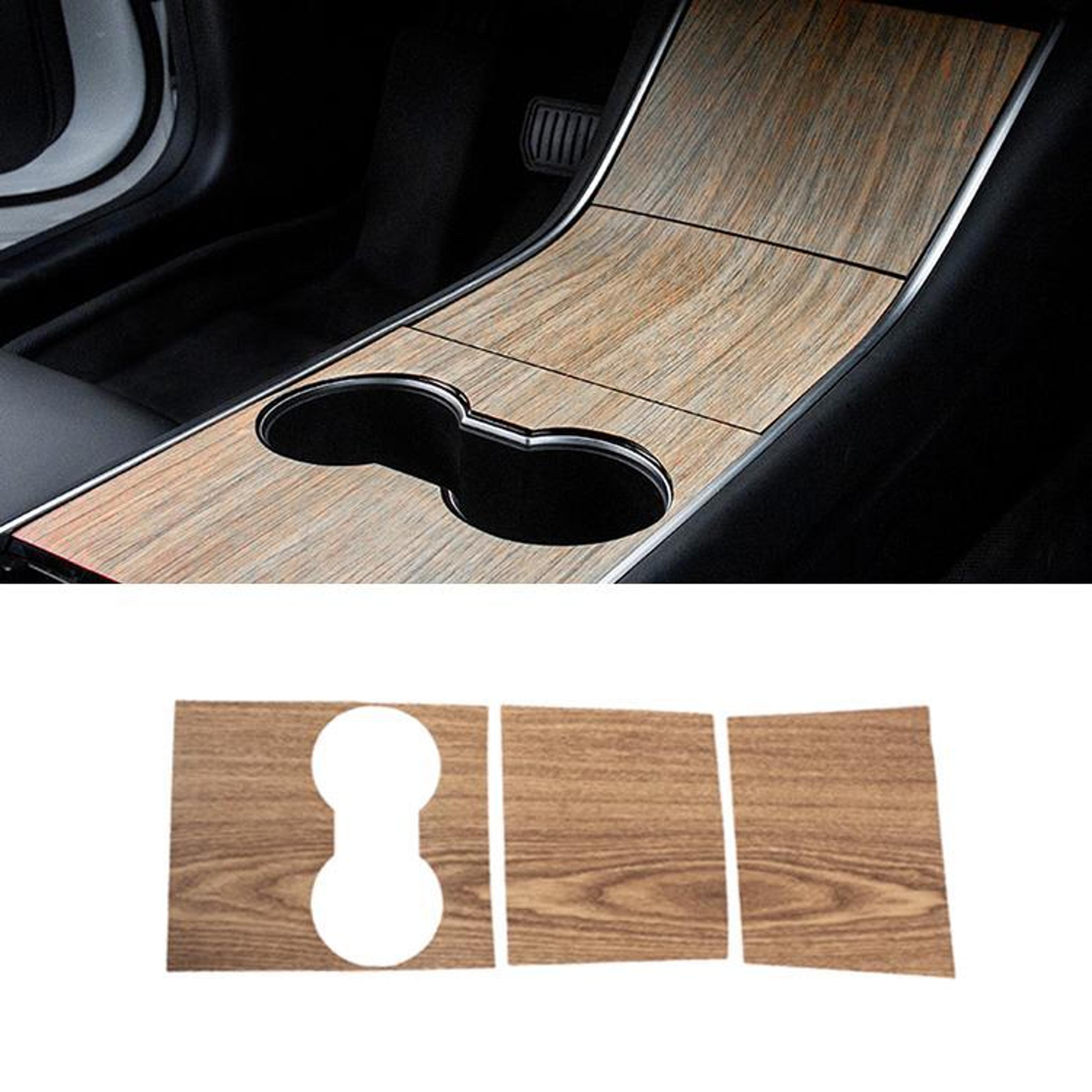 Tesla Model 3 Center Console Wrap Carbon Fiber PVC Scratch Protection Film Pre2021 11