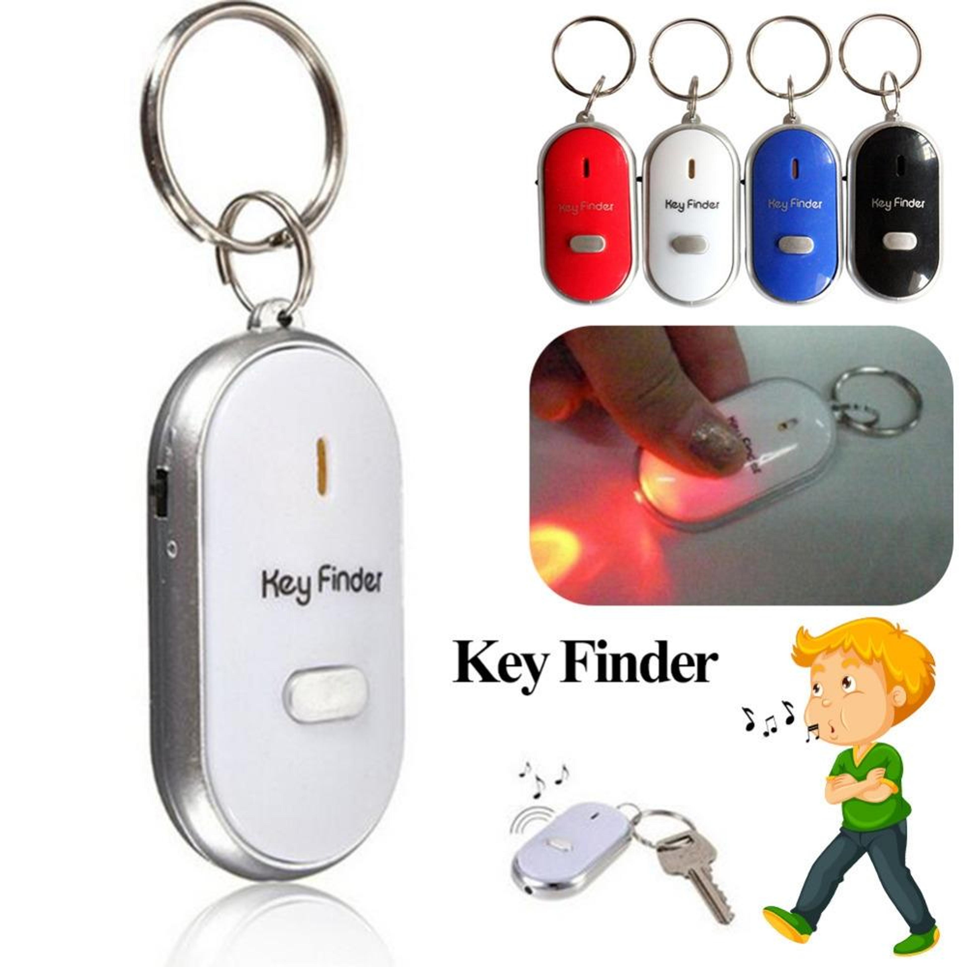 Mini Whistle Key Finder With LED Flash And Sound Activated Key Locator 1