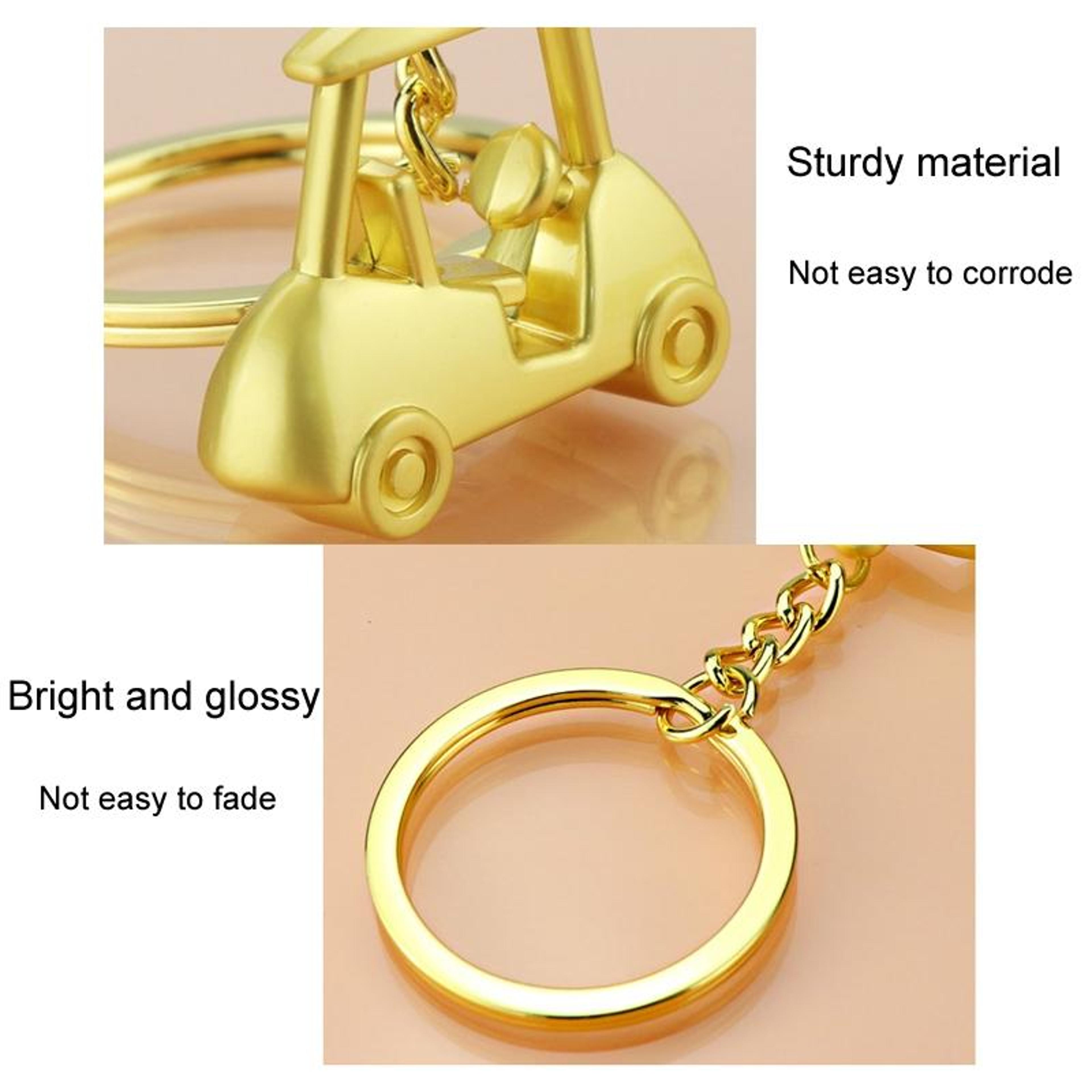 3D Golf Ball Keychain Zinc Alloy Golf Gift For Men And Bag Charm 3