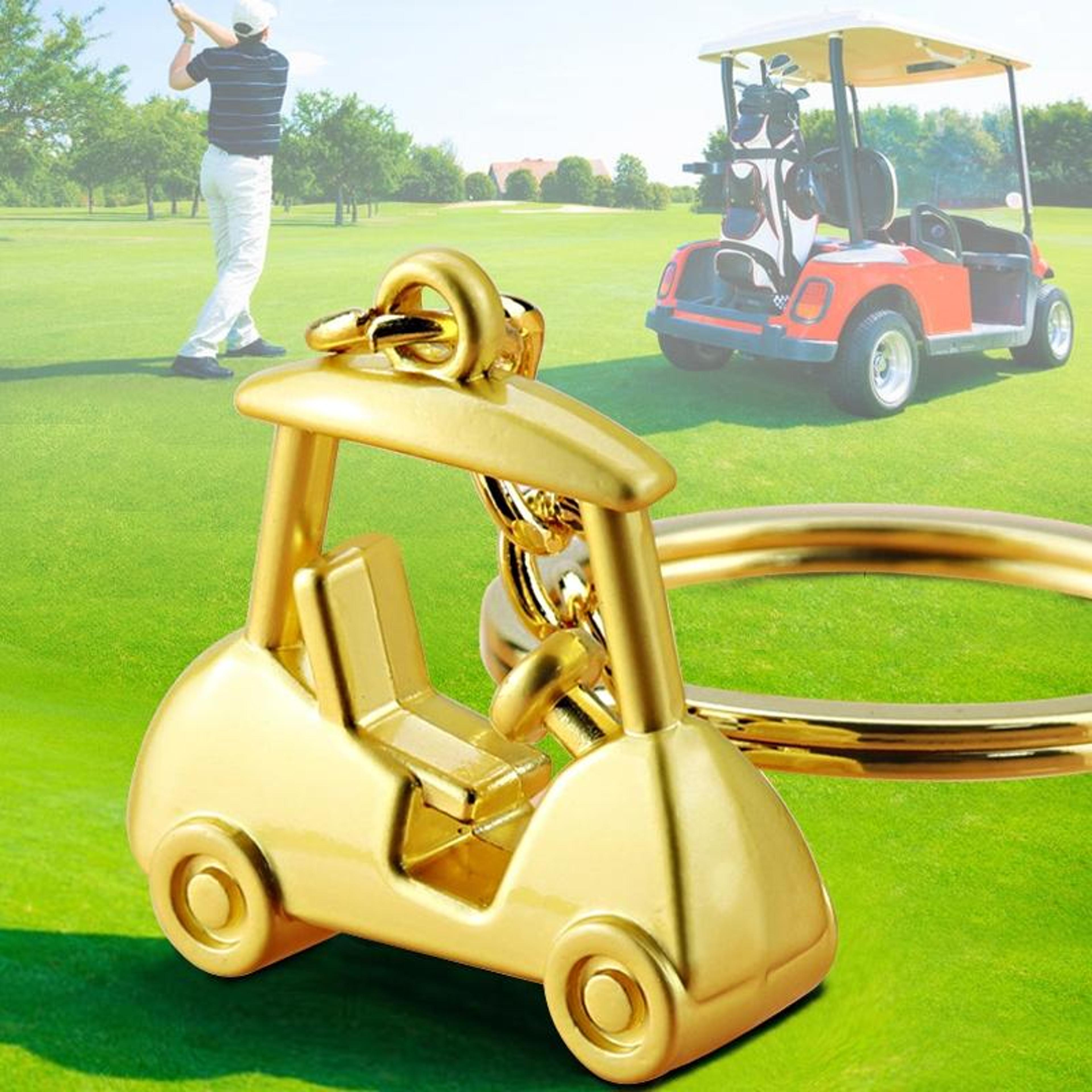 3D Golf Ball Keychain Zinc Alloy Golf Gift For Men And Bag Charm 4
