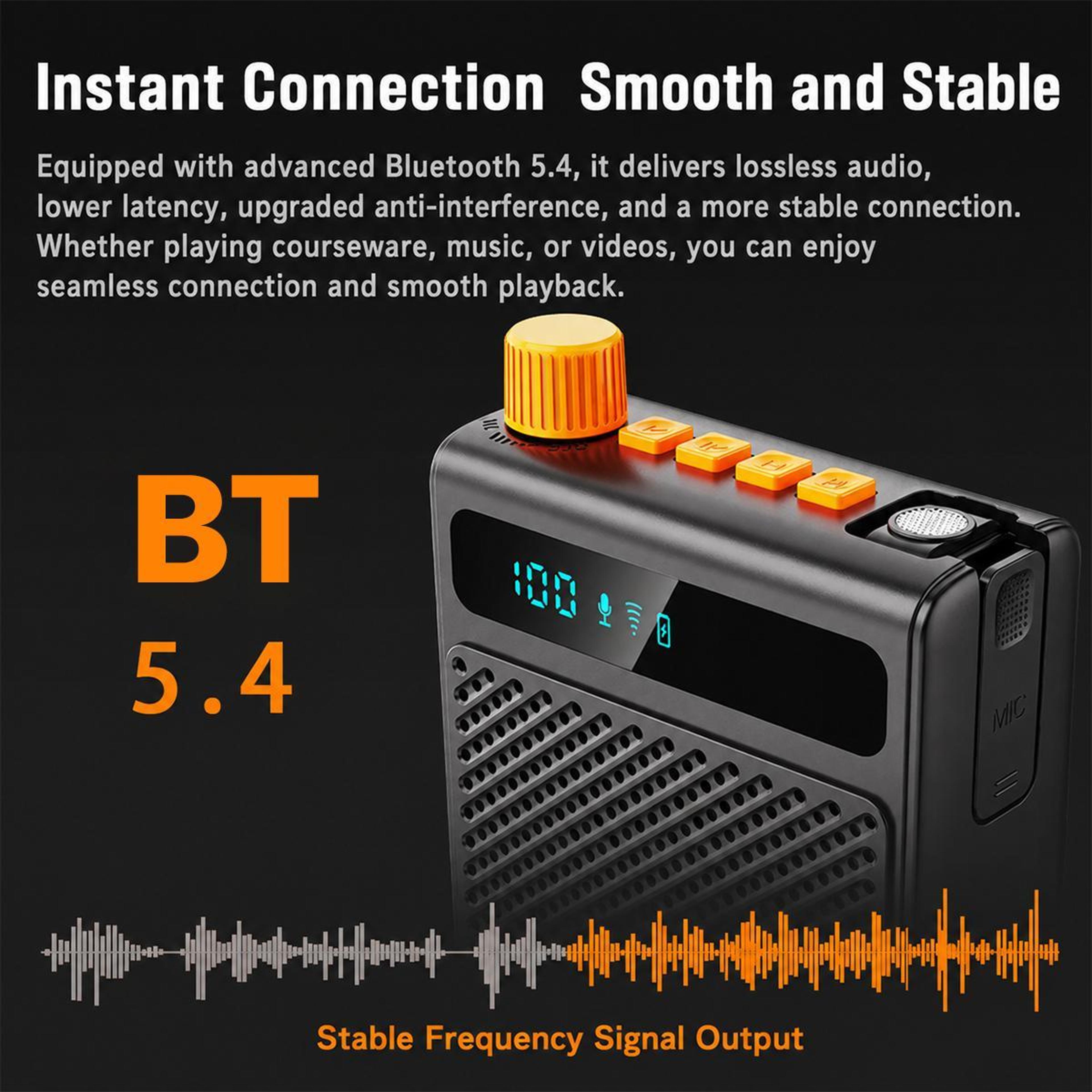 KY300 Portable Voice Amplifier With Wireless Lavalier Microphone 9